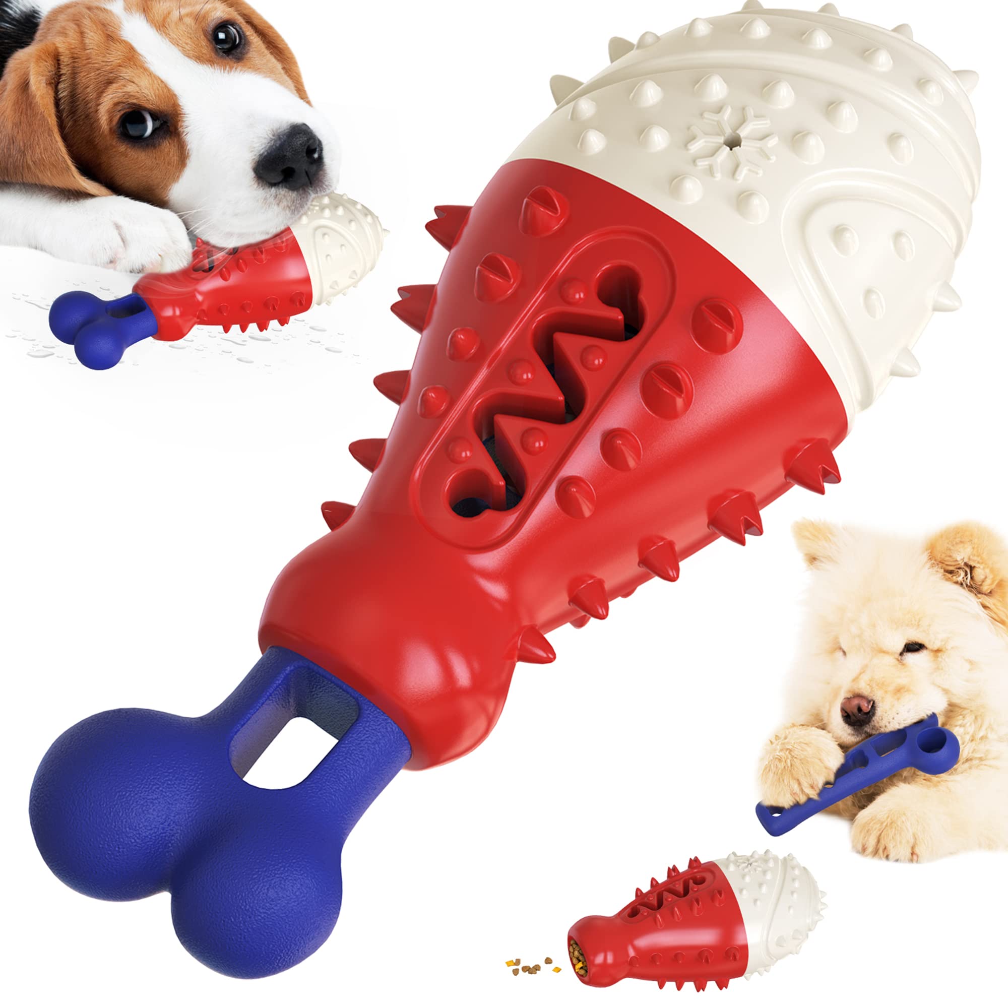 Indestructible Chew Proof Dog Chew Toy - Durable Molar Stick & Toothbrush for Small & Medium Dogs | Teeth Cleaning, Training & Interactive Play | Perfect for Aggressive Chewers & Puppy Teething
