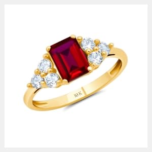 Created Ruby | Yellow Gold