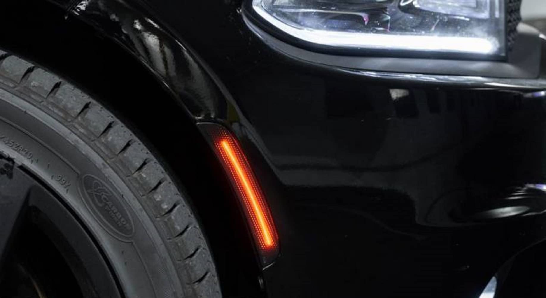 Diode Dynamics LED Sidemarkers for Dodge Charger 2015-2023 - Smoked Lens Set | High-Visibility Side Marker Lights | Perfect for Night Driving & Car Customization