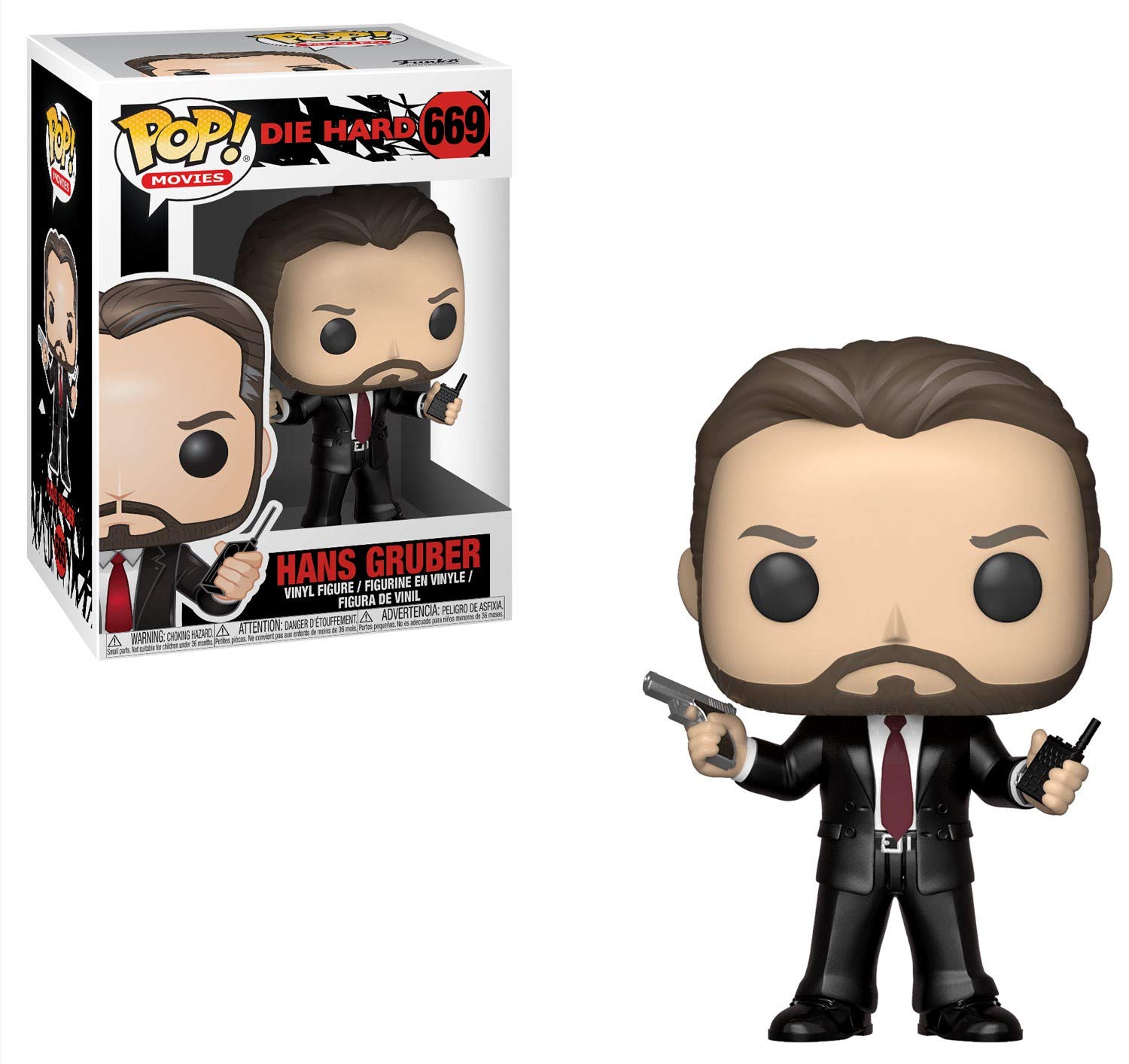 Funko Pop Movies: Die Hard - Hans Gruber Collectible Action Figure (Multicolor) | Perfect for Movie Fans, Christmas Gifts & Pop Culture Displays