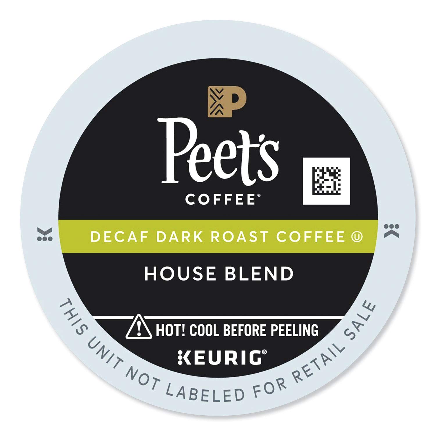 Peet's Coffee Decaf House Blend Keurig K-Cup Pods, 96 Count - Medium Roast, Smooth & Balanced Flavor for Home or Office Coffee Breaks