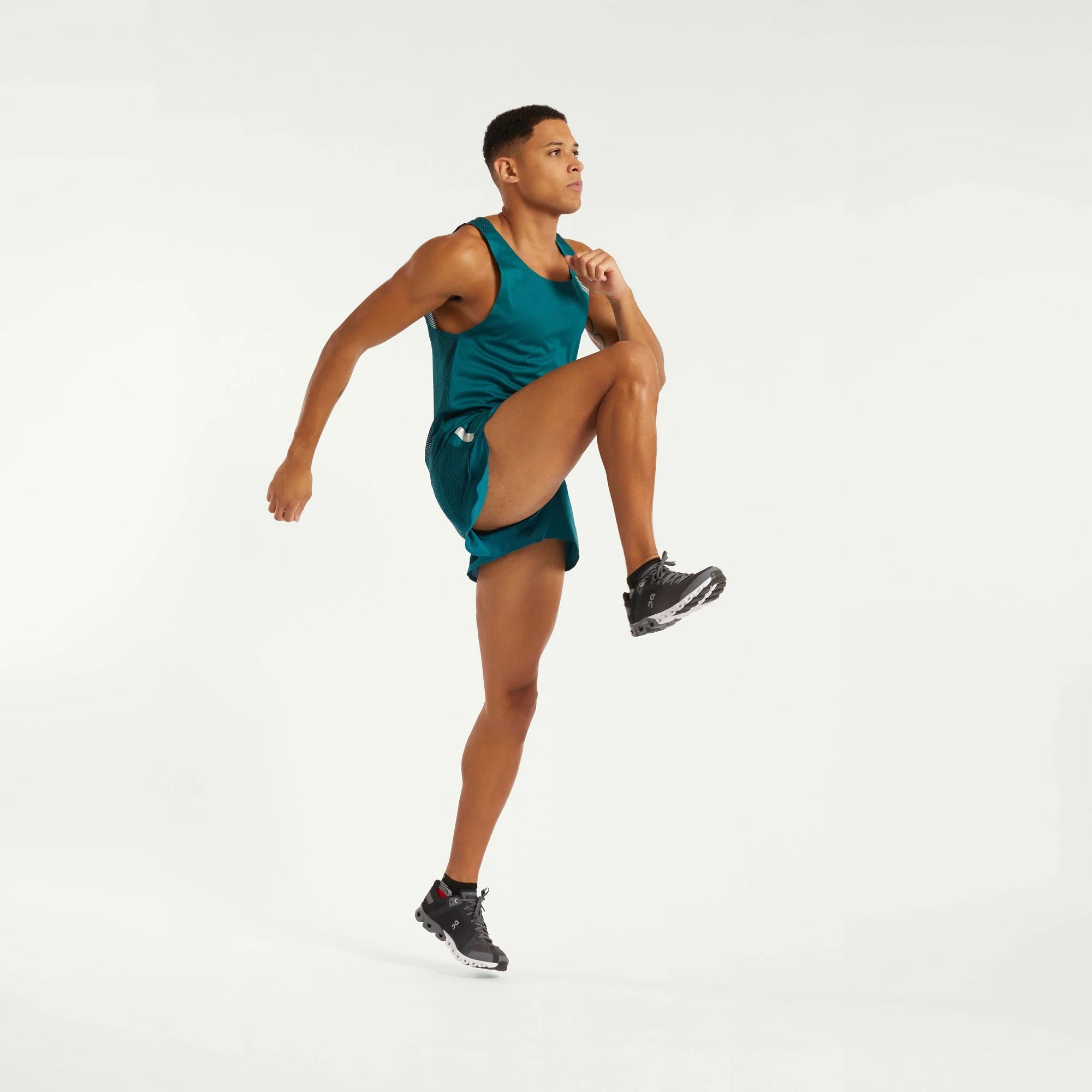 Pressio Men's Running Singlet - Lightweight Performance Top for Marathon & Training - SPR/SLV - Ideal for Runners, Jogging & Gym Workouts