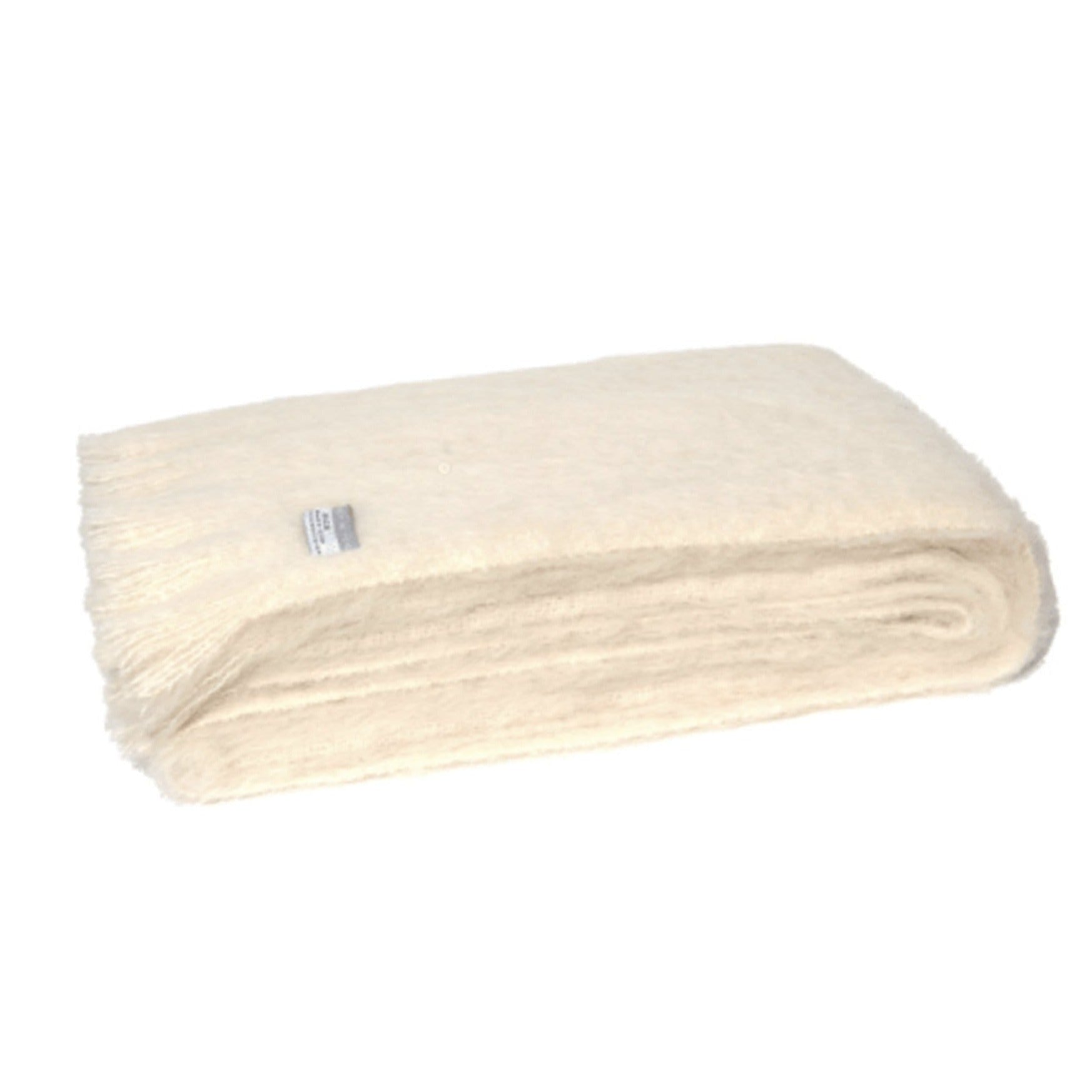 Luxury Windermere Cream Mohair Throw Blanket - Soft & Cozy for Sofa, Bed, and Home Decor - Perfect for Winter, Gifts, and Cozy Evenings