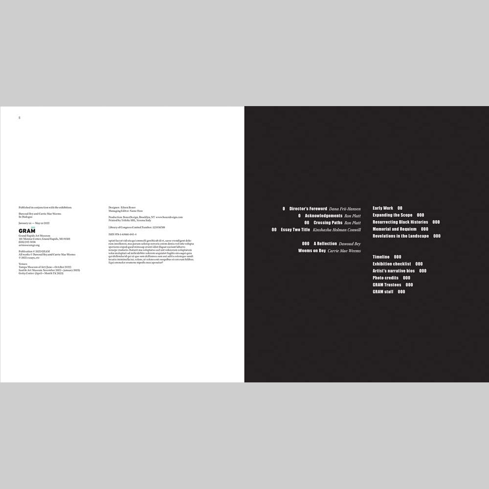 Dawoud Bey & Carrie Mae Weems: In Dialogue - 2022 Art Book | Photography Exhibition Catalog | Perfect for Art Collectors & Museum Enthusiasts