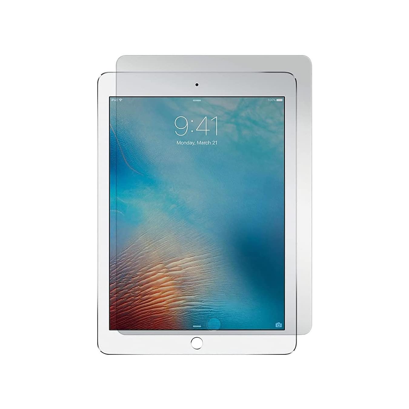 Gadget Guard GEGEAP000017 Black Ice Edition Tempered Glass Screen Protector for 9.7-Inch iPad Pro & iPad Air 2 - Anti-Scratch, HD Clear, Bubble-Free Installation - Perfect for Work, Study & Entertainment