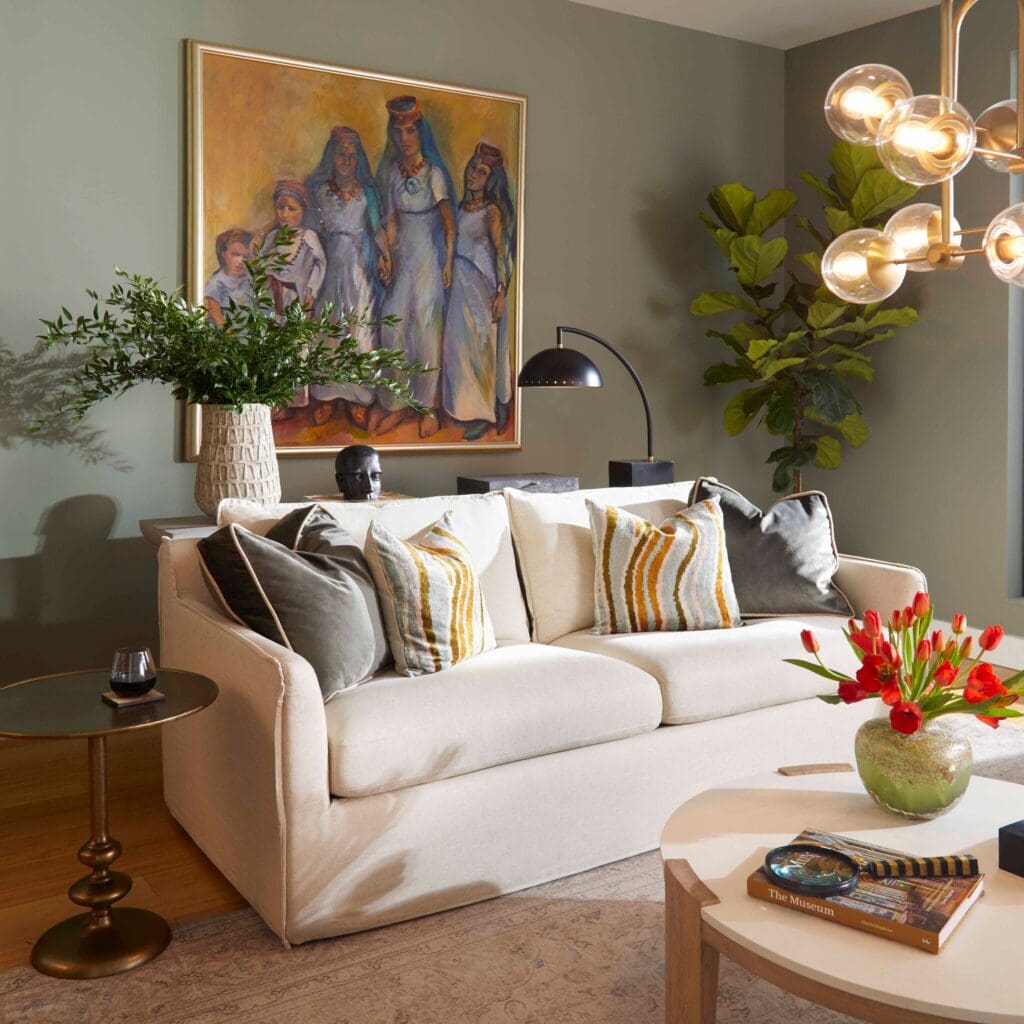 Cyan Design 11378 Sovente Sofa - Cream Upholstered Modern Living Room Couch for Home & Office Comfort
