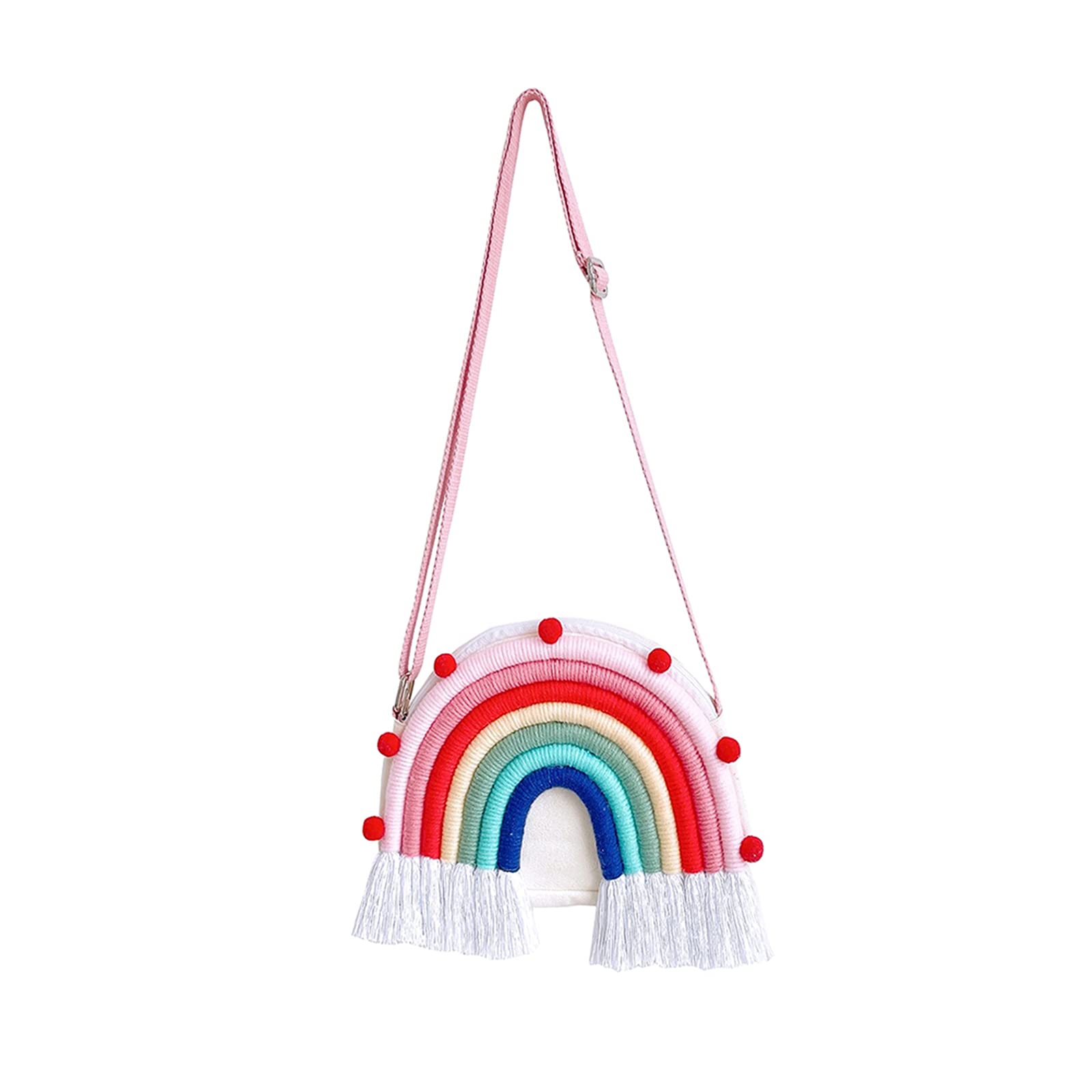 Ochine Girls Rainbow Shoulder Bag for Kids & Toddlers - Cute Crossbody Purse & Messenger Bag for School, Travel & Playdates