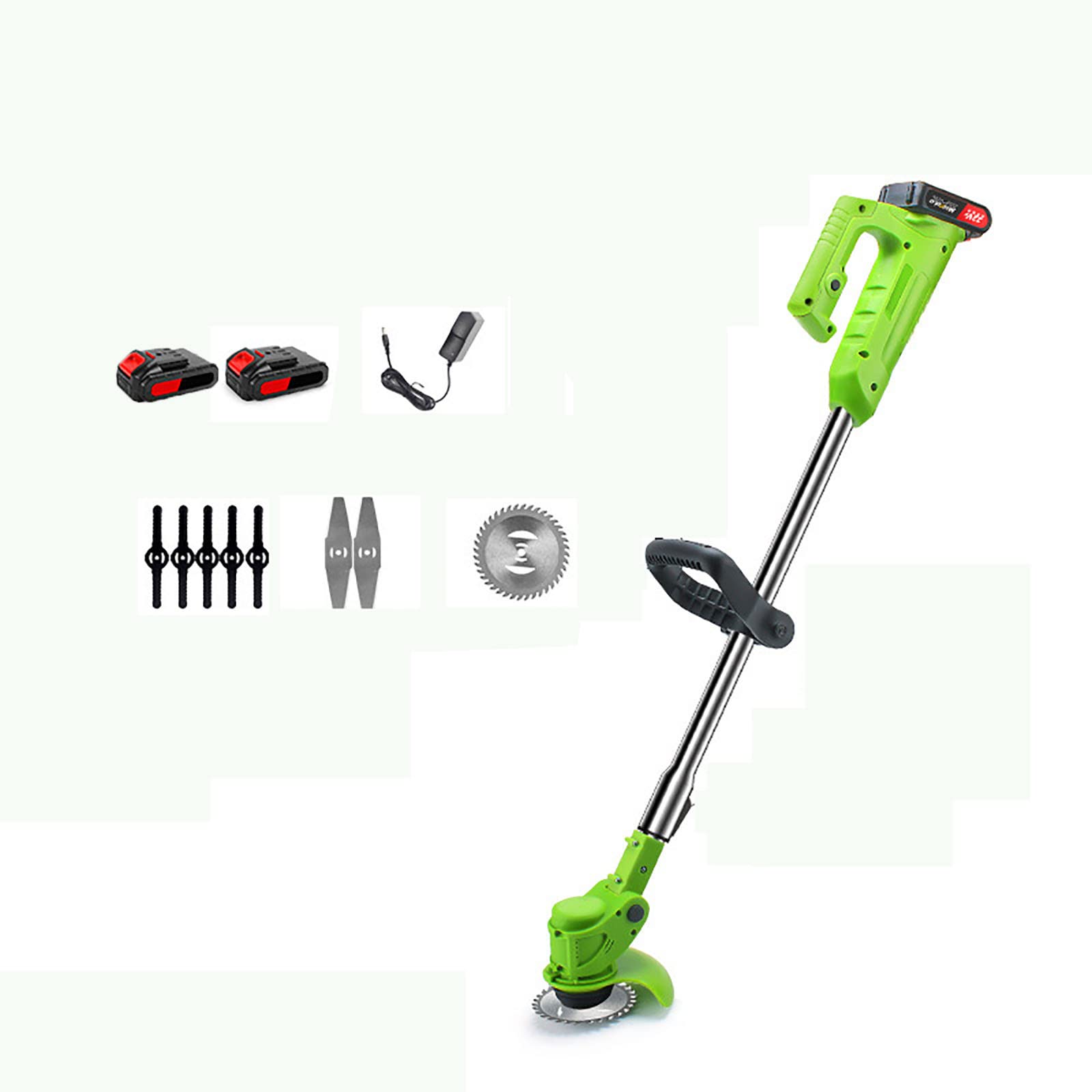 **Cordless Battery Powered Brush Cutter & Weed Wacker - Lightweight Electric Lawn Mower & Edger for Garden, Yard, Pruning & Trimming | Perfect for Lawn Care, Landscaping & Home Maintenance**