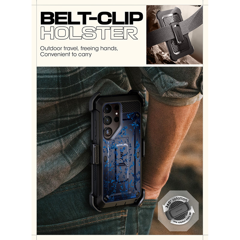 Samsung Galaxy S24 Ultra Unicorn Beetle PRO Case - Heavy Duty Rugged Protective Cover with Kickstand | Shockproof, Military-Grade Protection for Outdoor, Work & Adventure Use