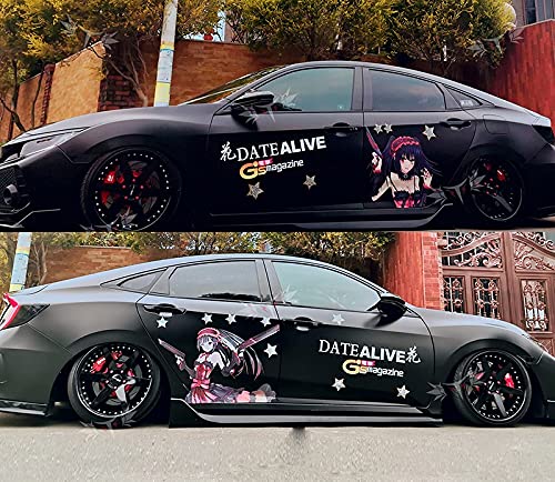 YUBAIBA Anime Car Sticker - Date A Live Tokisaki Kurumi Large Waterproof Vinyl Decal - Perfect for Car Windows, Laptops & Gaming Setups - Great Gift for Anime Fans