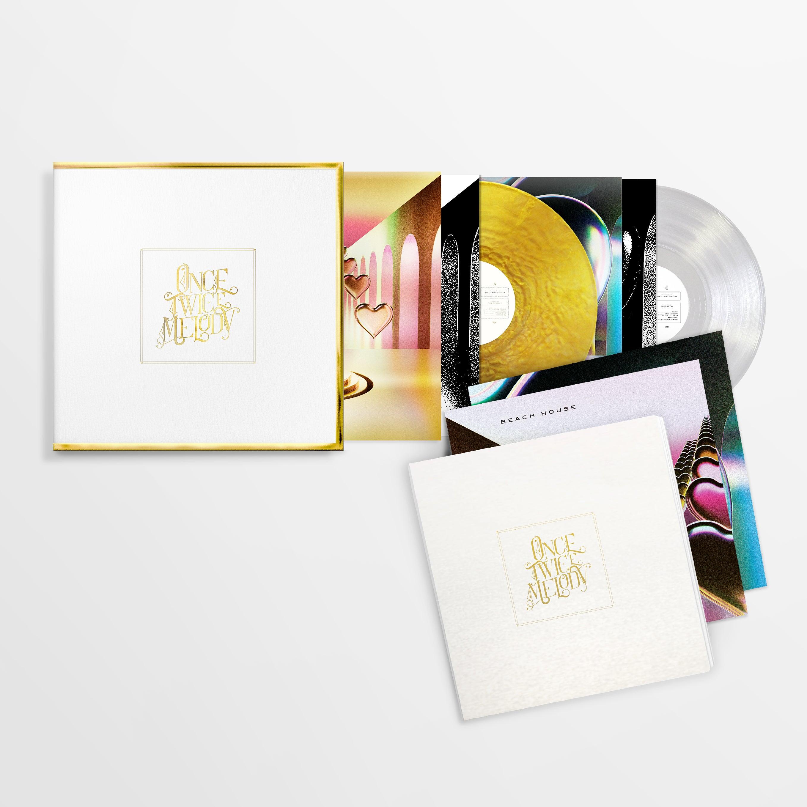 BEACH HOUSE - ONCE TWICE MELODY (Gold Edition Gold/Clear 2LP Vinyl Box Set) | Limited Edition Collector's Item for Music Lovers & Vinyl Enthusiasts - Perfect for Home Listening, Gifts & Music Collections