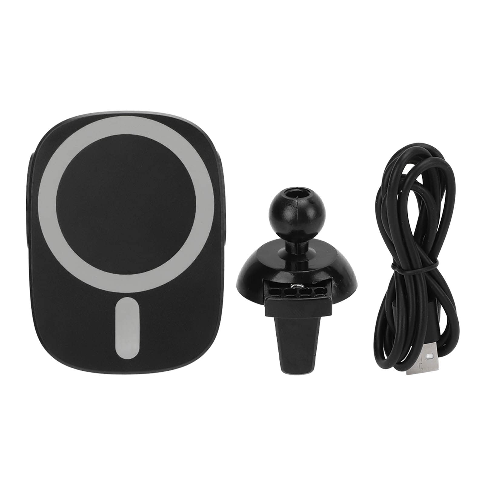 Aramox 15W Wireless Car Charger - 360° Rotating Magnetic Phone Holder for iPhone, Samsung & Most Smartphones - Universal Air Vent Mount for Safe & Convenient Charging on the Go