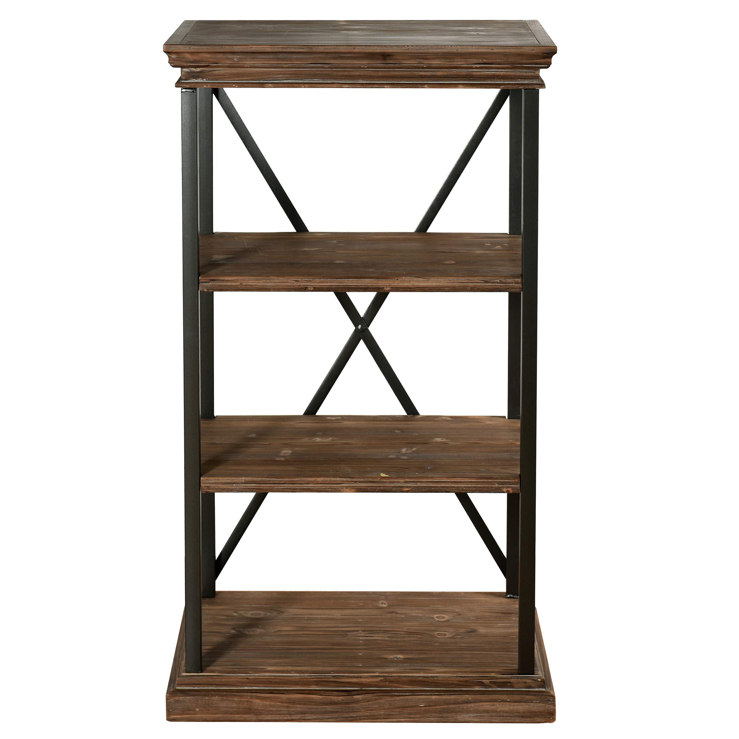Archer Ridge Black Wood Bookcase - Modern Bookshelf for Living Room, Bedroom & Office Storage