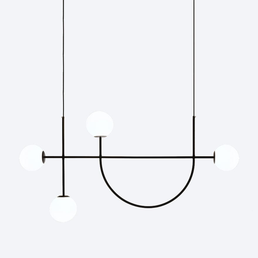 Sputnik 4 LED Ceiling Light Fixture - Modern Chandelier for Living Room, Dining Room, Bedroom - Energy Efficient LED Lighting for Home Decor