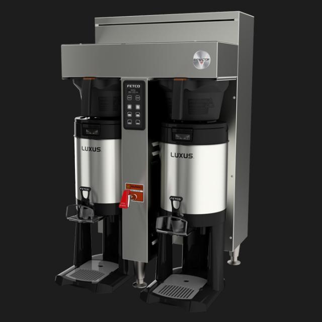Fetco CBS 1152 V+ Twin Station Commercial Coffee Brewer - 2x3.0 kW/3x3.0 kW (Model E115251) - Perfect for Restaurants, Cafes & Offices