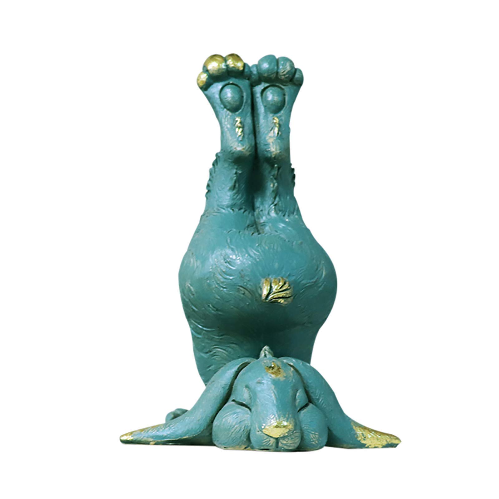 LIUSHI Vintage Bunny Garden Statue - Cute Hare Animal Figurine for Yard Decor, Outdoor Garden Ornament, Home Decoration | Perfect for Easter Decor, Spring Garden Party, Fairy Garden & Backyard Landscaping