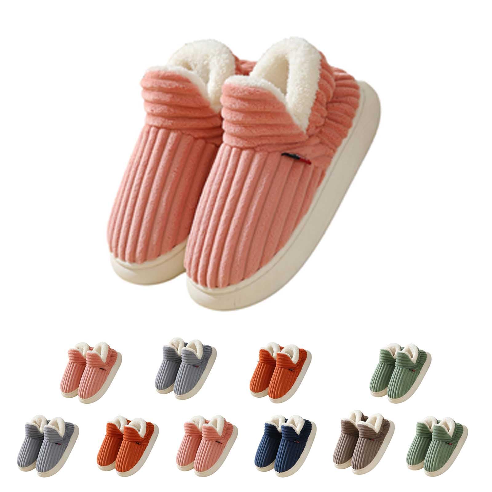 WIWIDANG Cloud Slippers for Women & Men - Ultra Soft Fuzzy House Slippers with Pillow Warm Comfort - Perfect for Indoor Relaxation, Lounge Wear and Cozy Home Use