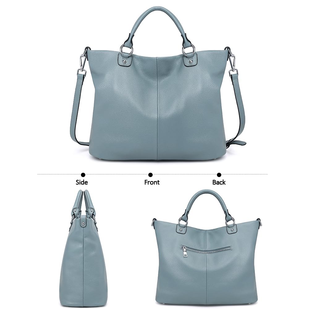 Kattee Women's Soft Leather Tote Bag - Stylish Top Handle Satchel Purse for Work, Travel & Everyday Use | Durable Designer Handbag for Women