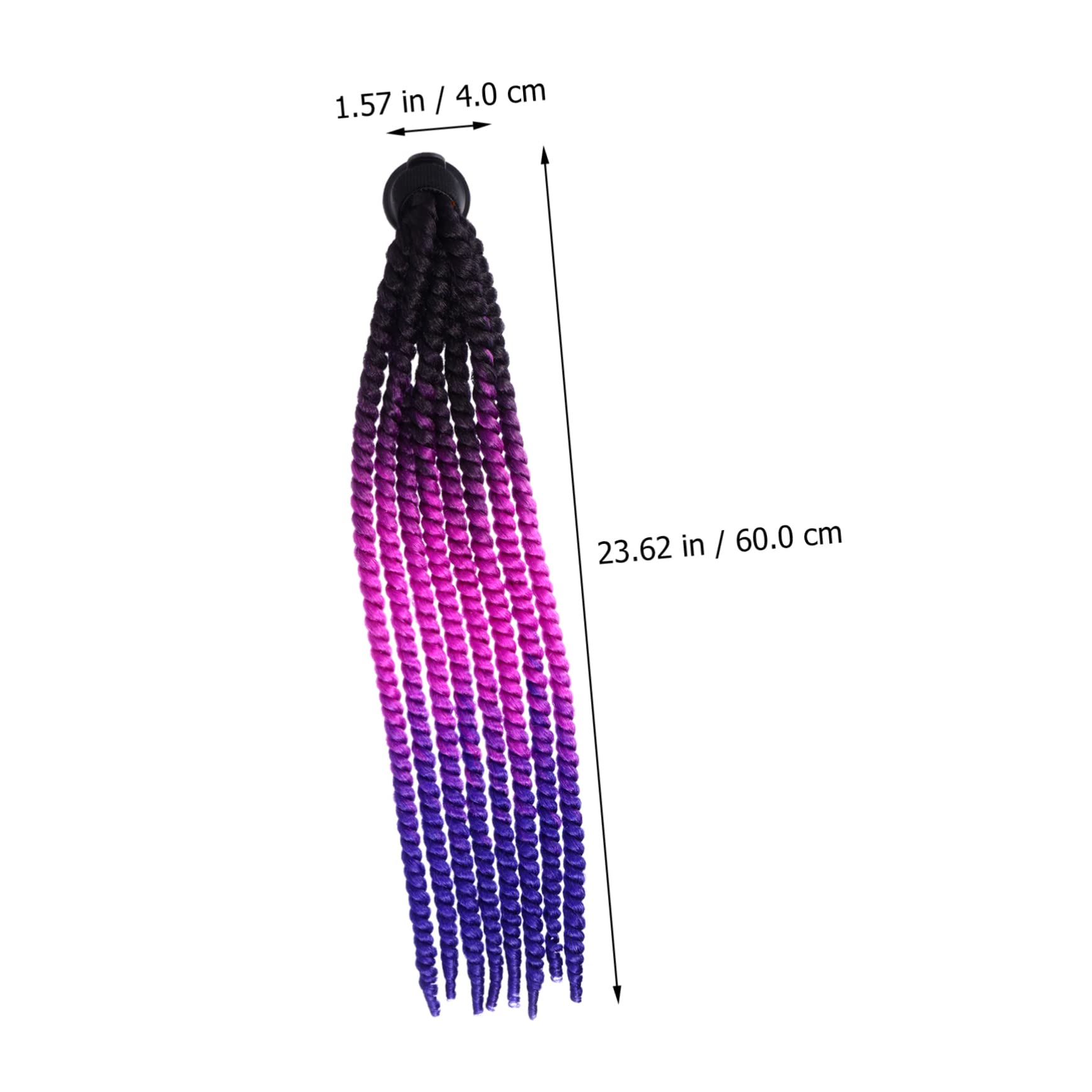 WHAMVOX Motorcycle Helmet Wig - Safe Odorless Braid Decoration for Riding Fun