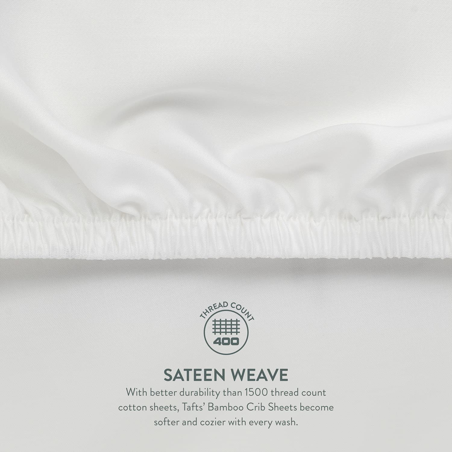 TAFTS Organic Bamboo Viscose Fitted Crib Sheets - 2 Pack (28