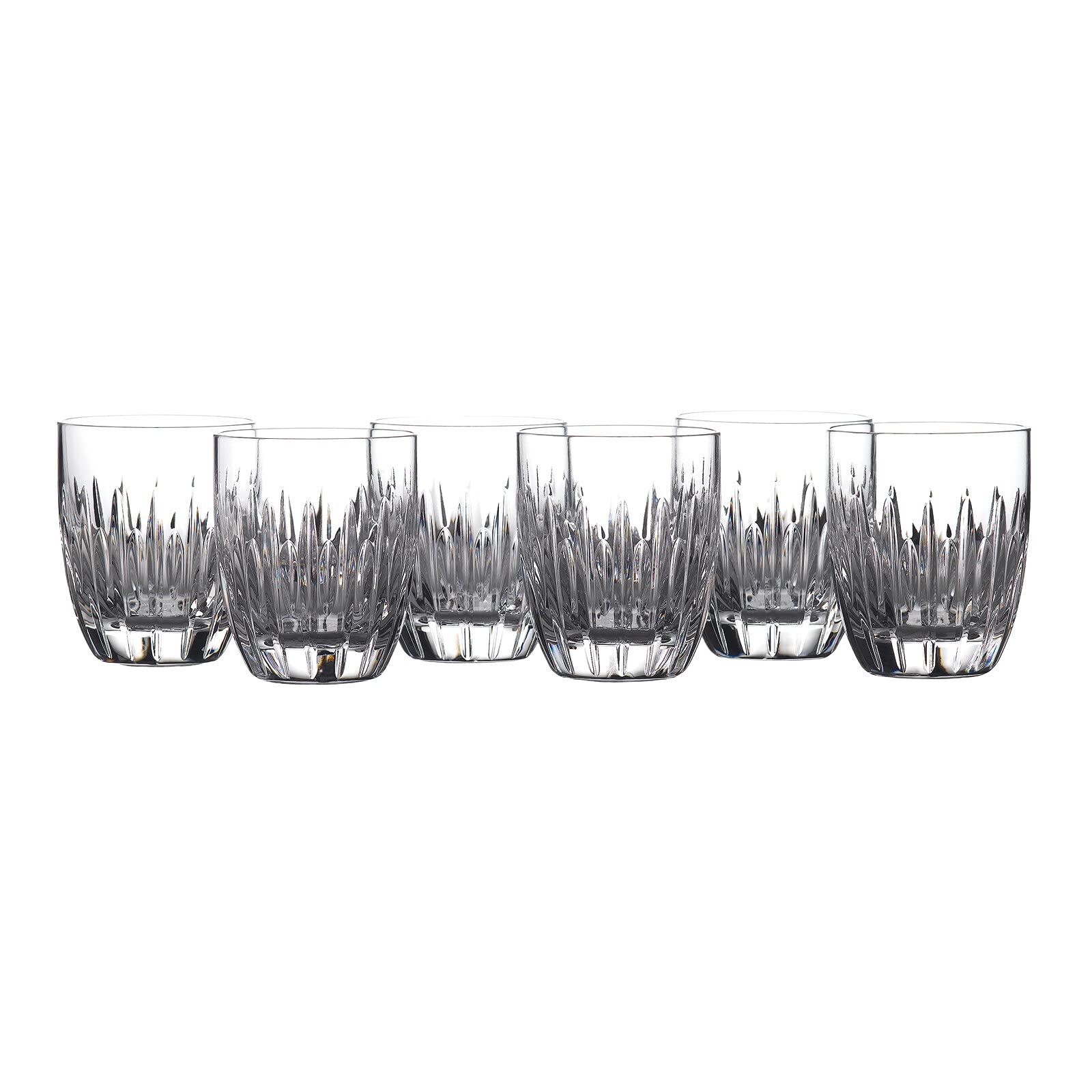 Premium Waterford Mara Crystal Tumbler Set of 6 - Elegant 10oz Drinking Glasses for Whiskey, Cocktails & Entertaining - Perfect for Weddings, Dinner Parties & Home Bar Decor