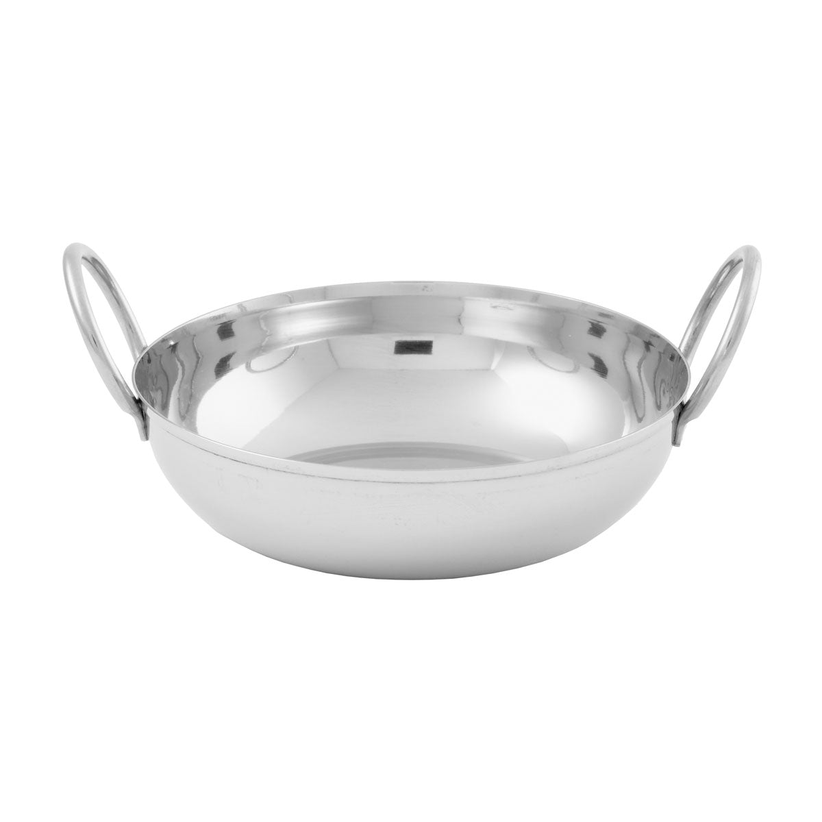 American MetalCraft BD55 18 oz Stainless Steel Balti Dish - Premium Indian Cooking Pot for Curry, Stir Fry & Serving - Perfect for Home Kitchens & Restaurants