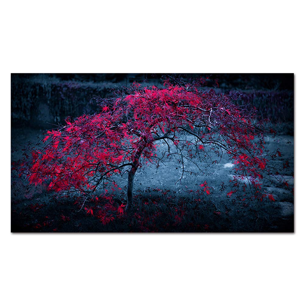 Large Framed Tree Wall Art - Nature Scenery Canvas Painting for Living Room & Bedroom Decor - Ready to Hang Wall Décor - Perfect for Home, Office, and Gift Giving