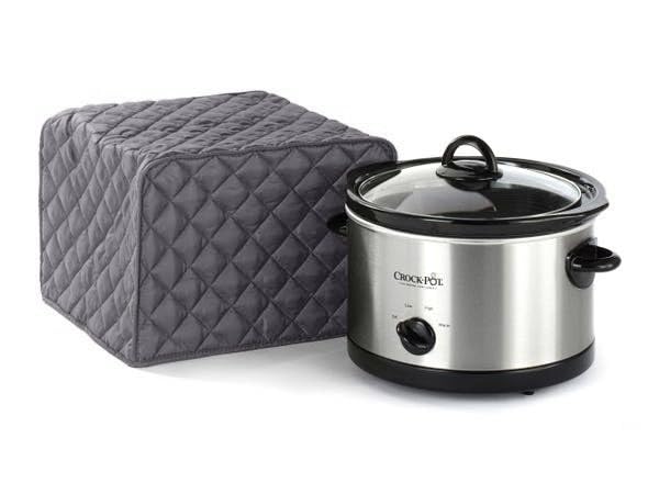 Covermates Keepsakes Slow Cooker Cover – Dustproof & Stain-Resistant Washable Appliance Protector for Kitchen – Perfect for Countertop Storage & Cooking Protection (Slate)
