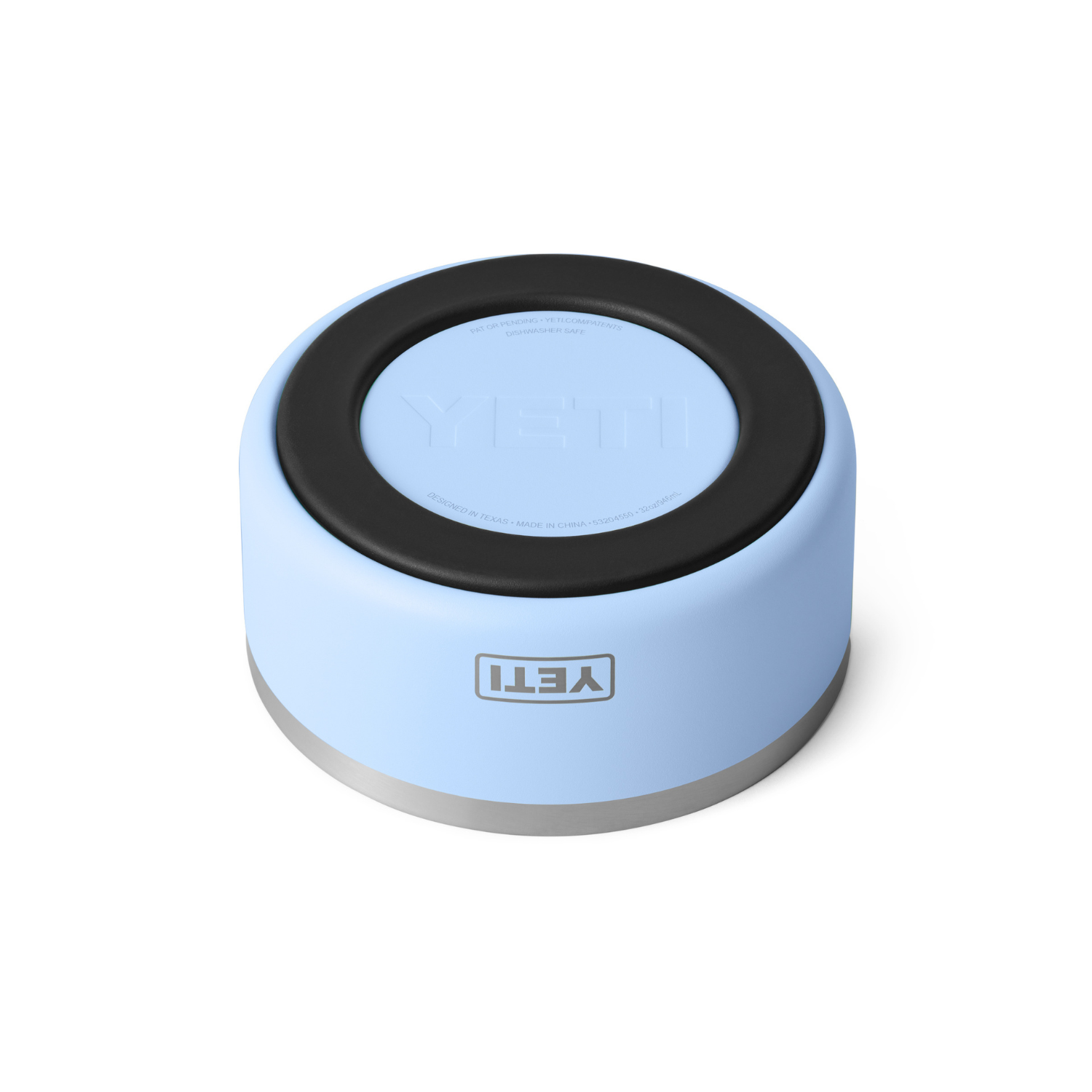 Yeti Boomer 4 Stainless Steel Dog Bowl - Big Sky Blue - Non-Slip Pet Food & Water Dish for Large Dogs - Perfect for Outdoor, Camping & Travel Use