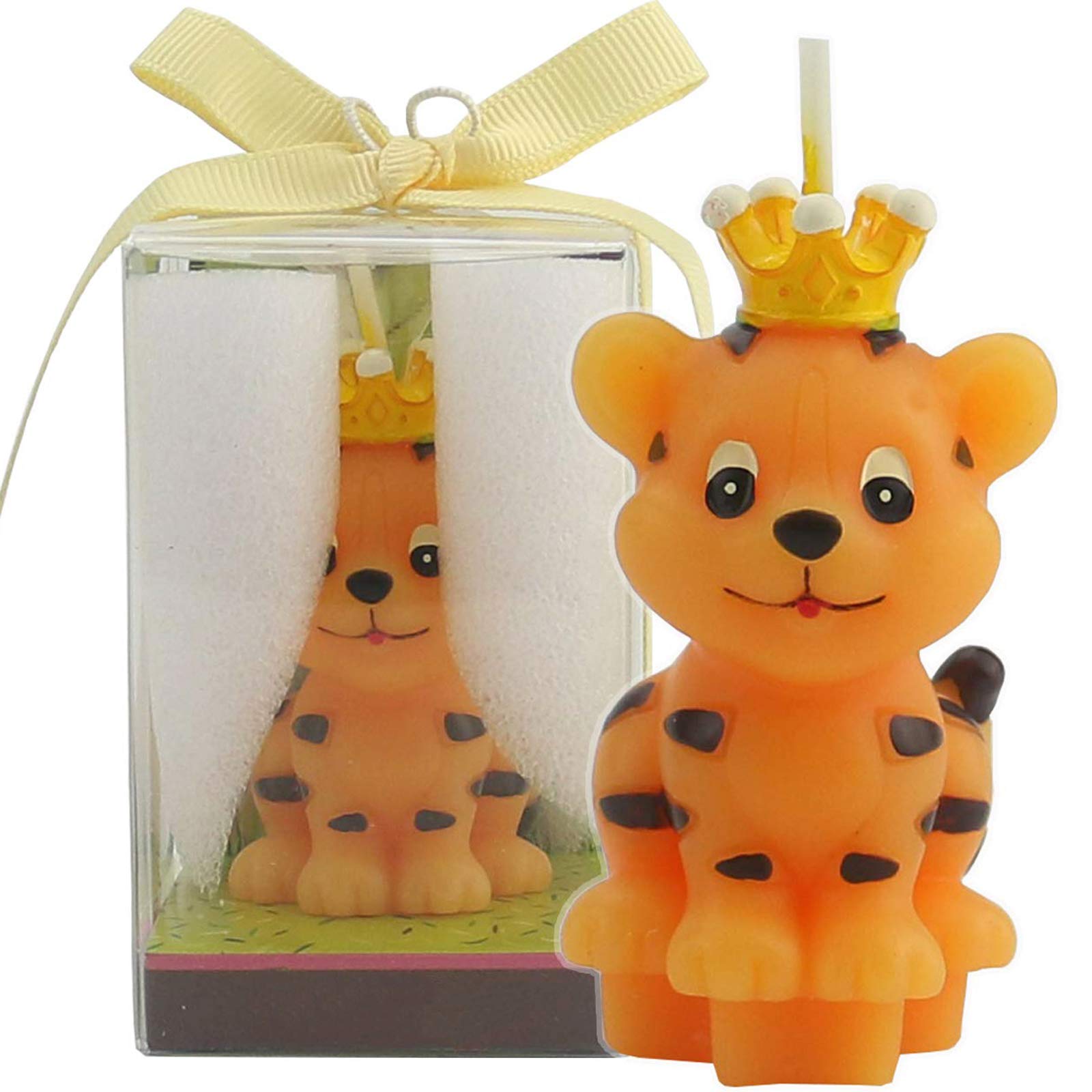 TIHOOD Cute Cartoon Tiger Birthday Candle - Smokeless Cake Candles for DIY Home Baking, Perfect Cake Topper Decoration for Kids Birthday Parties, Children's Day Celebrations & Family Gatherings