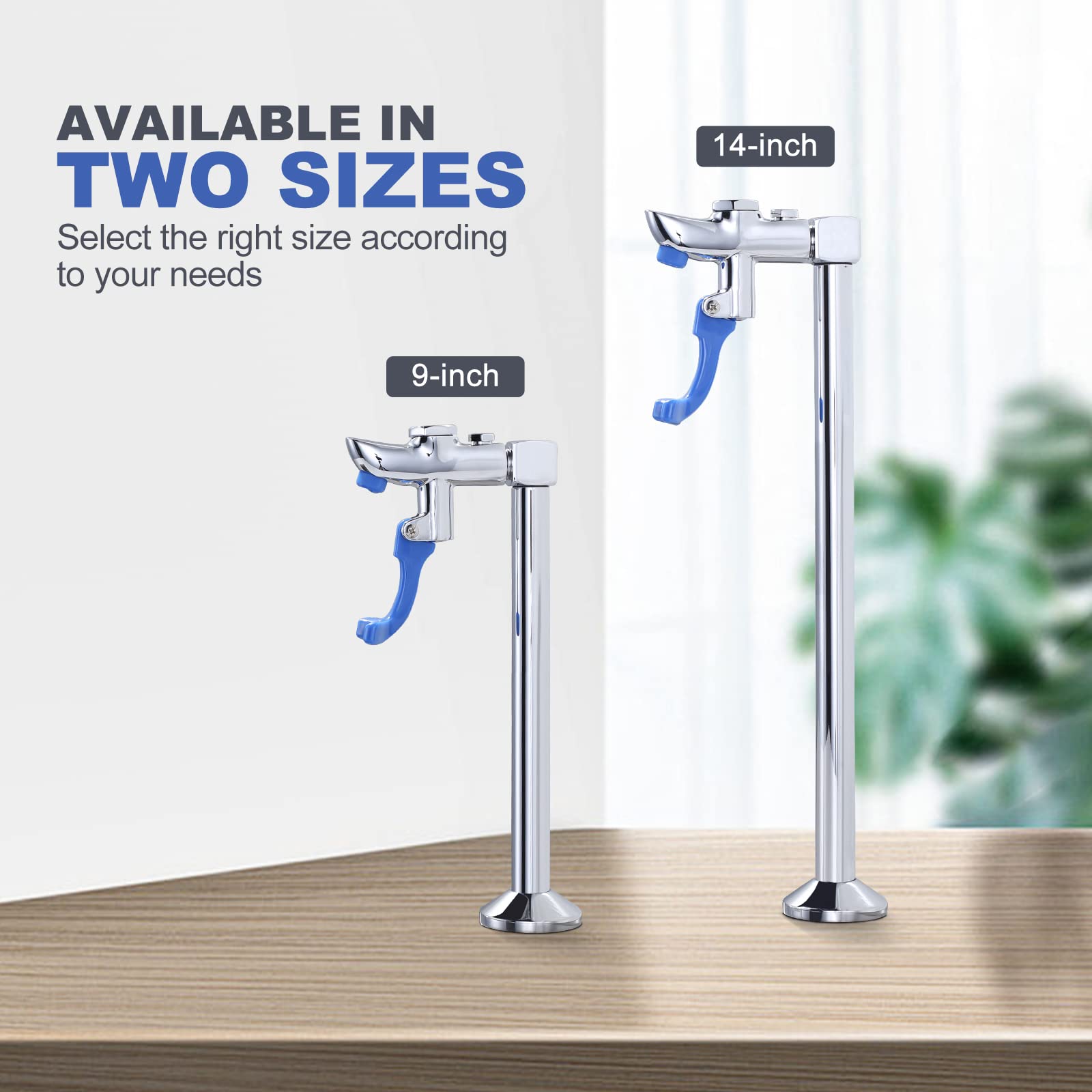 14-Inch Stainless Steel Glass Filler Faucet - Deck Mount Water Filling Station with Push Cup Design | Perfect for Bars, Hotels, Restaurants & Public Lounges | Ideal for Serving Beverages, Water Dispensing & Glass Filling