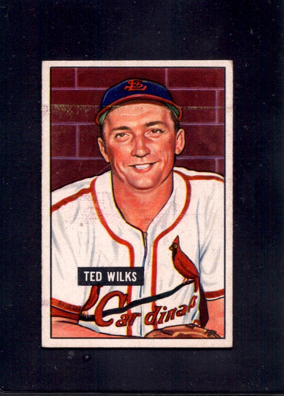 1951 Ted Wilks Bowman #193 St. Louis Cardinals Baseball Card - Vintage Sports Memorabilia for Collectors & Fans