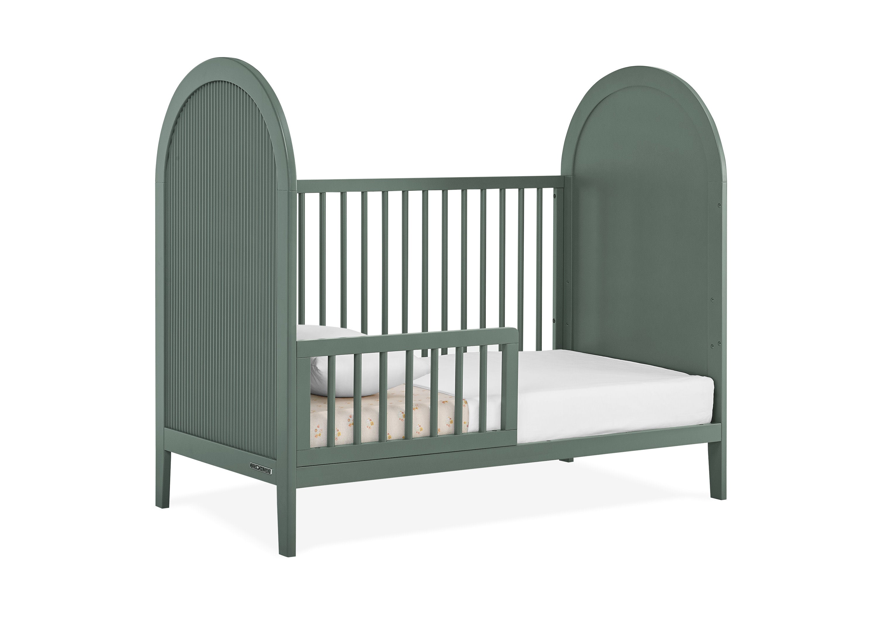 Eloise 4-in-1 Convertible Baby Crib - Toddler Bed, Daybed & Full-Size Bed Conversion - Safe Nursery Furniture for Newborns to Teens - Perfect for Bedrooms, Daycare & Guest Rooms