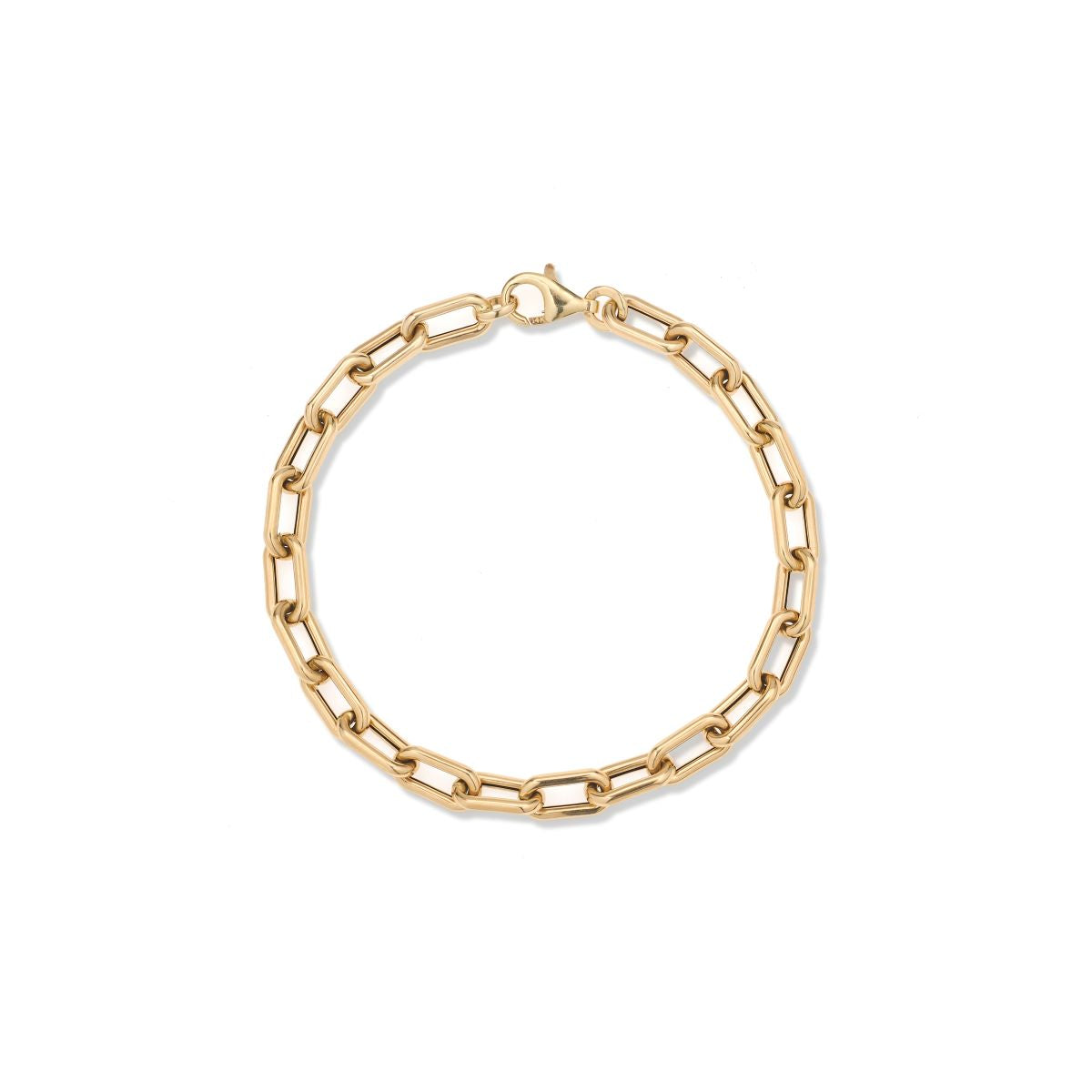5.3mm Italian Gold Chain Link Bracelet for Women - Dainty & Elegant Jewelry Gift for Her - Perfect for Everyday Wear, Parties & Special Occasions