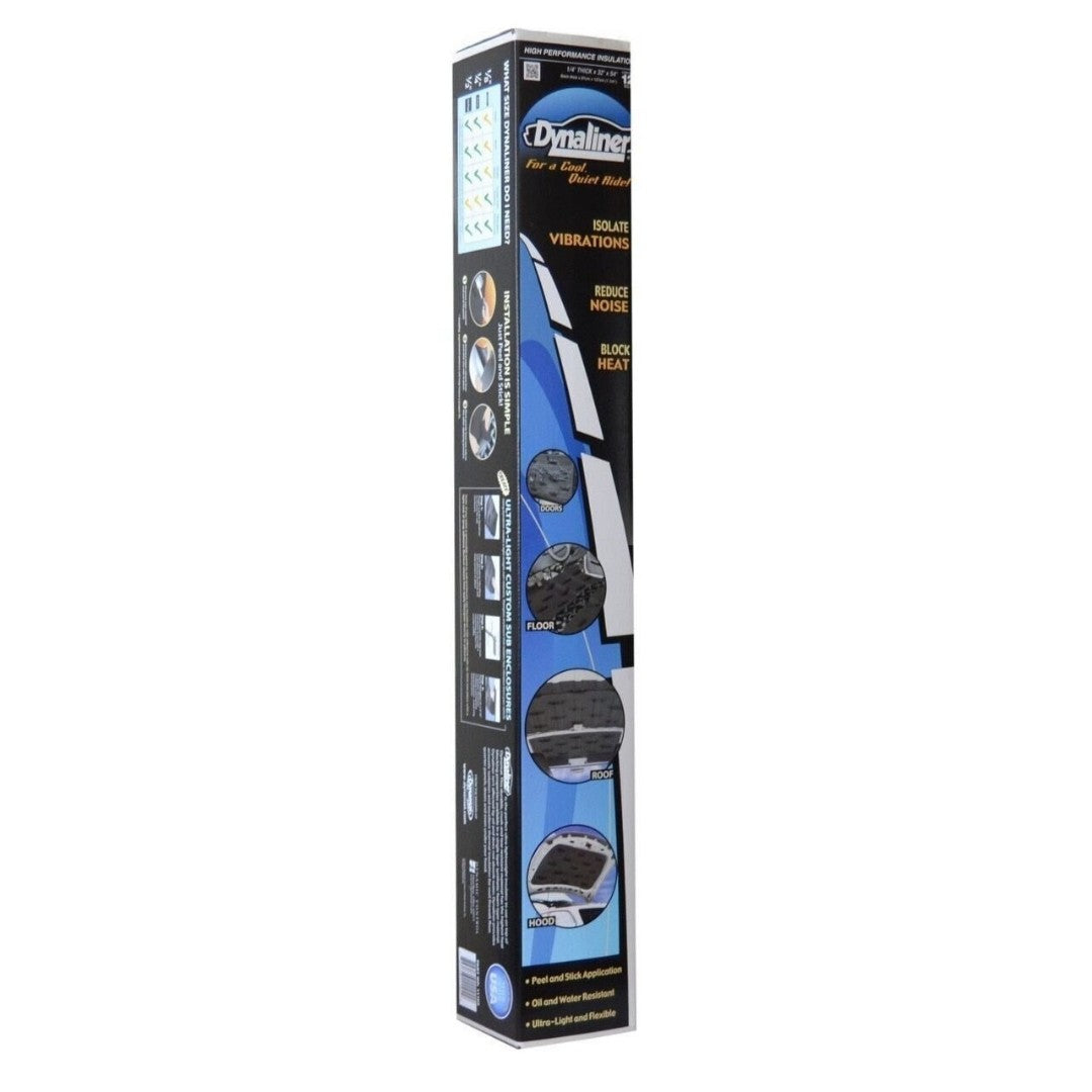 Dynamat 11102 Dynaliner Car Sound Deadening Kit - Noise Insulation for Doors, Floor, Roof & Hood - Reduce Road Noise & Improve Audio Quality - Perfect for Car Audio Enthusiasts & Daily Commuters