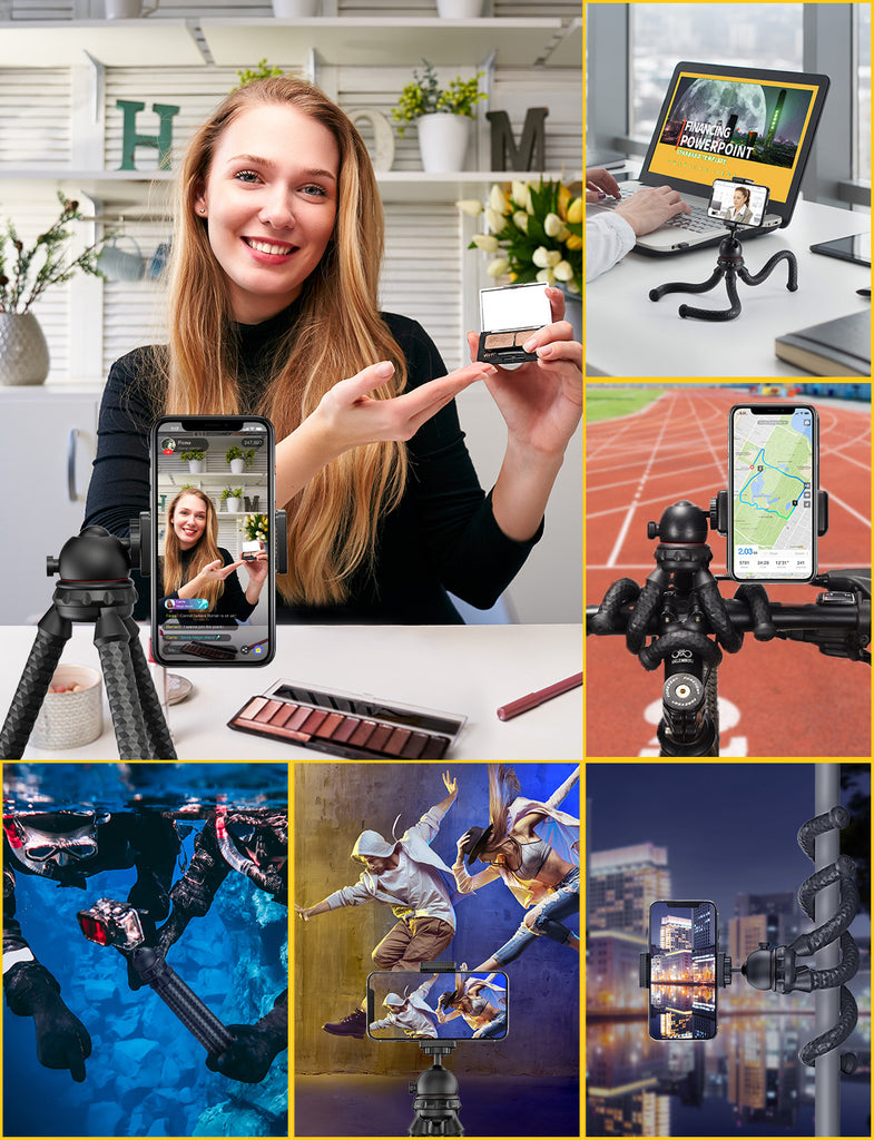 Mpow PA203A Bluetooth Selfie Stick with Tripod Stand - Extendable Phone Holder for iPhone & Android - Perfect for Travel, Vlogging & Group Photos