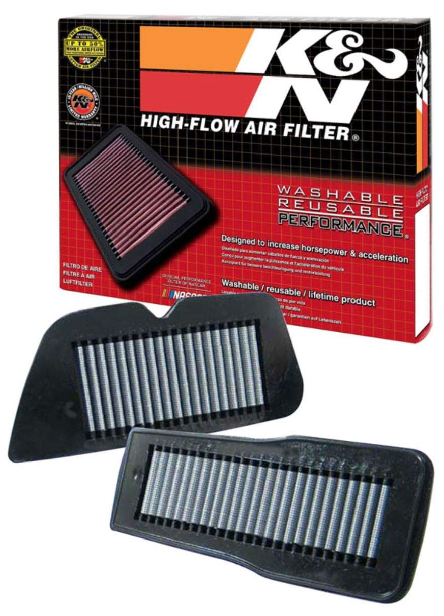 K&N High Performance Engine Air Filter - Premium Powersport Replacement for 1987-2009 SUZUKI S83 Boulevard, VS1400GLP Intruder, VS1400 Intruder (SU-1487) - Improved Airflow & Engine Protection for Motorcycle Riding & Off-Road Adventures