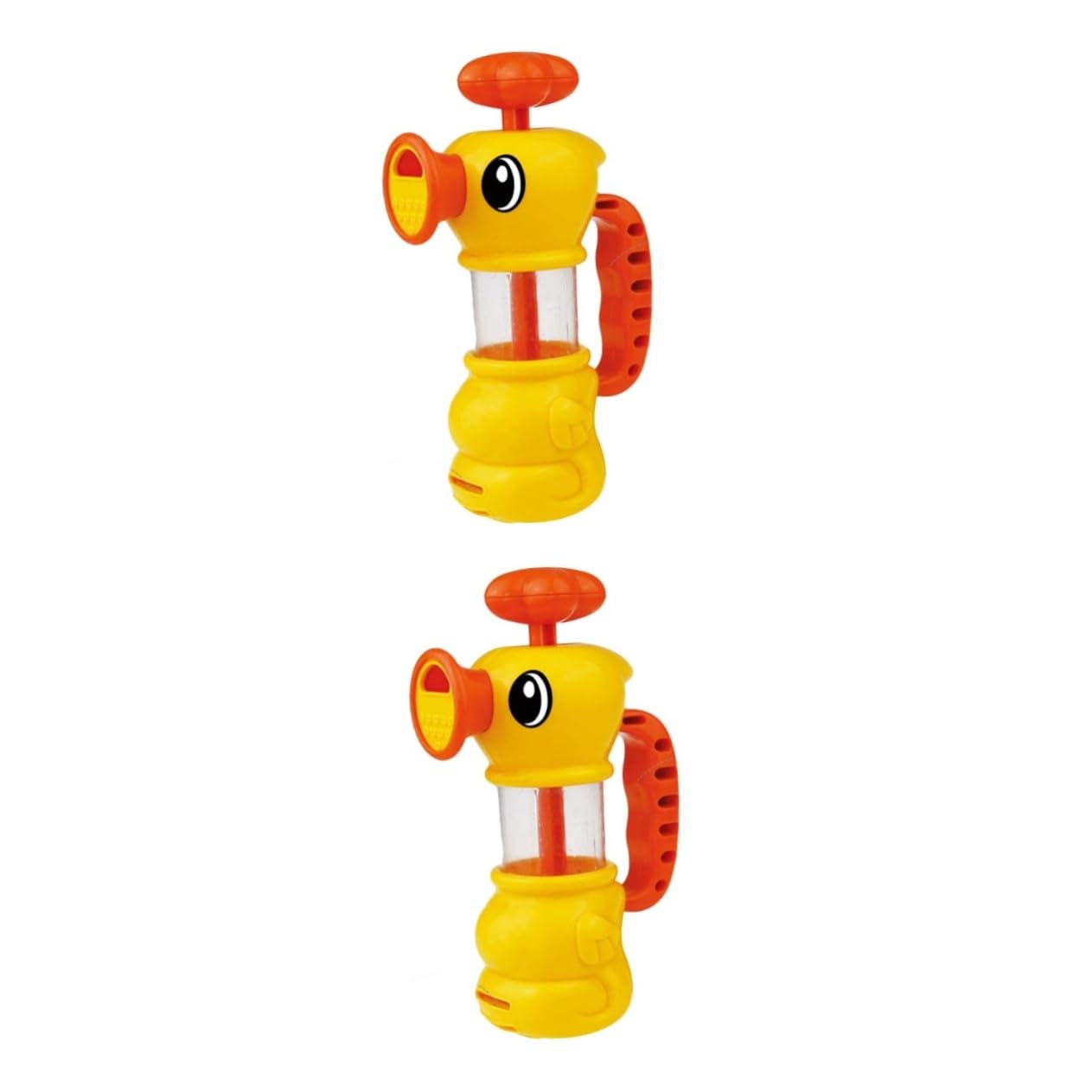 HEMOTON 2-Pack Manual Water Spray Toys for Kids - Fun Bath Time Sprinkler & Outdoor Water Play - Yellow Splash Toys for Pool, Beach, and Backyard Activities