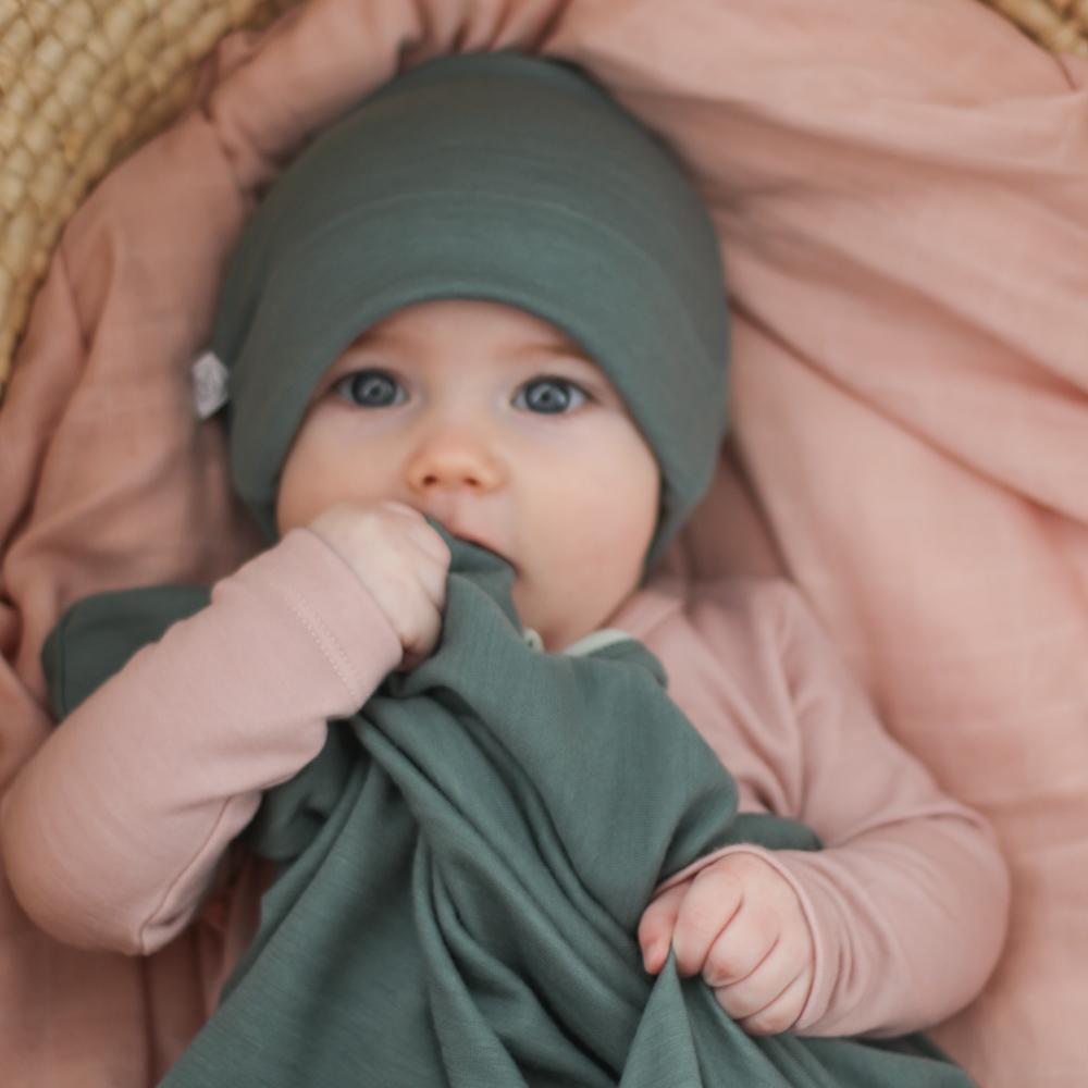 Premium Storm Merino Bamboo Baby Swaddle Blanket - Ultra Soft, Breathable & Hypoallergenic for Newborns - Perfect for Swaddling, Nursing & Stroller Use