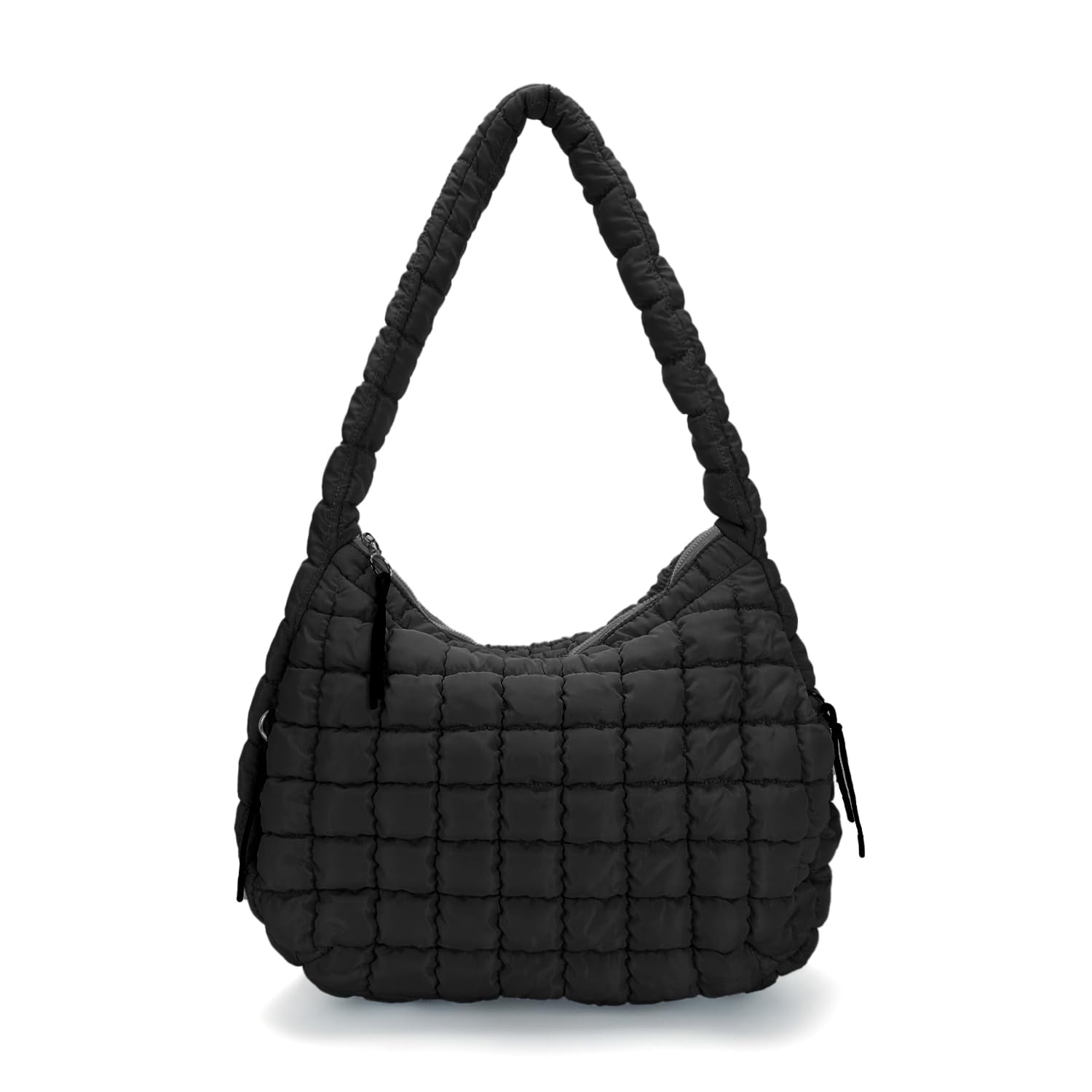 Quilted Puffer Tote Bag for Women - Large Soft Padded Shoulder Bag with Crossbody Strap | Stylish Winter Accessory for Work, Travel & Shopping