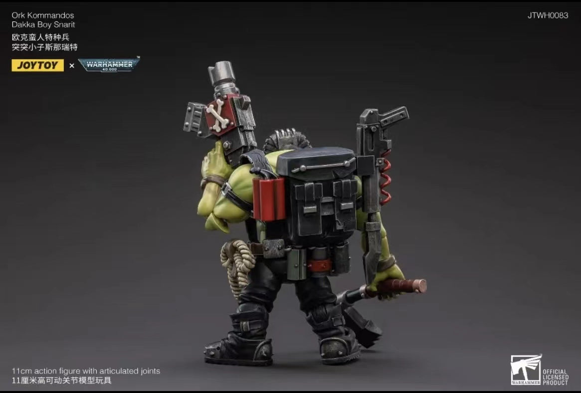 JOYTOY 1/18 Scale Warhammer 40K Ork Kommandos Action Figure - Highly Detailed Collectible Model for Tabletop Gaming & Display