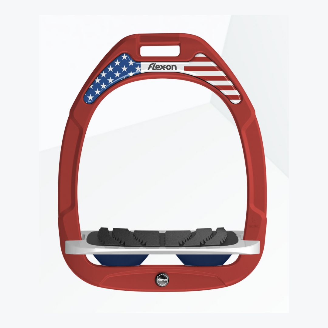 Flex On Composite Stirrup - Lightweight & Durable Equestrian Stirrups for Horse Riding - Perfect for Trail Riding, Jumping & Dressage