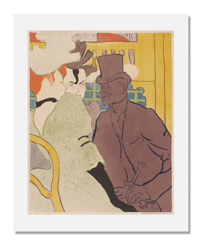 Henri de Toulouse-Lautrec The Englishman at the Moulin Rouge Art Print - Vintage French Poster Reproduction for Home & Office Decor - Perfect for Art Lovers, Gallery Walls & Parisian-Themed Spaces