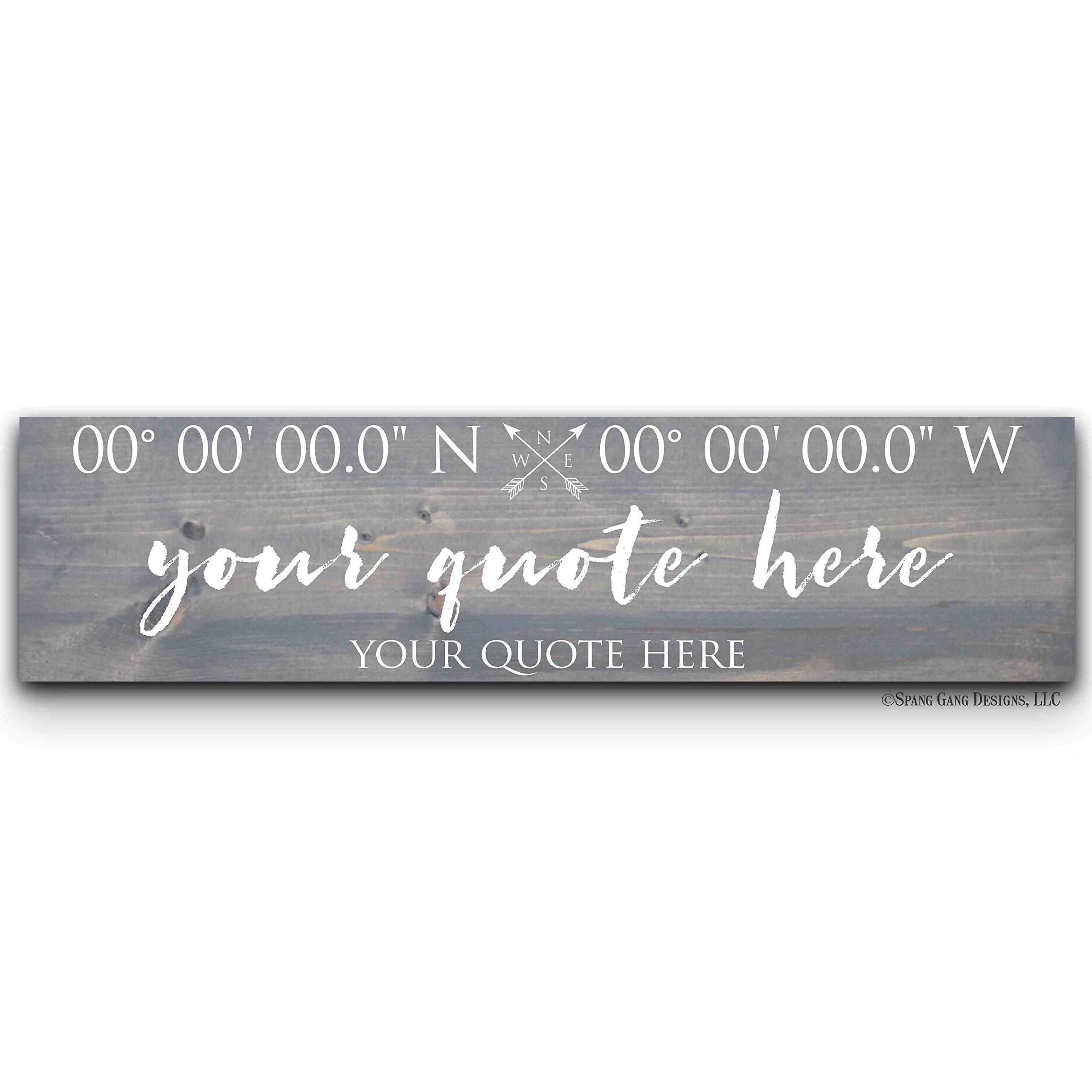 50th Anniversary Gift for Couples - Personalized Wood Sign with Names & GPS Coordinates - 20x6 Inch Golden Wedding Gift - Home Decor for 50 Year Milestone Celebration - Perfect for Wall Display in Living Room or Bedroom