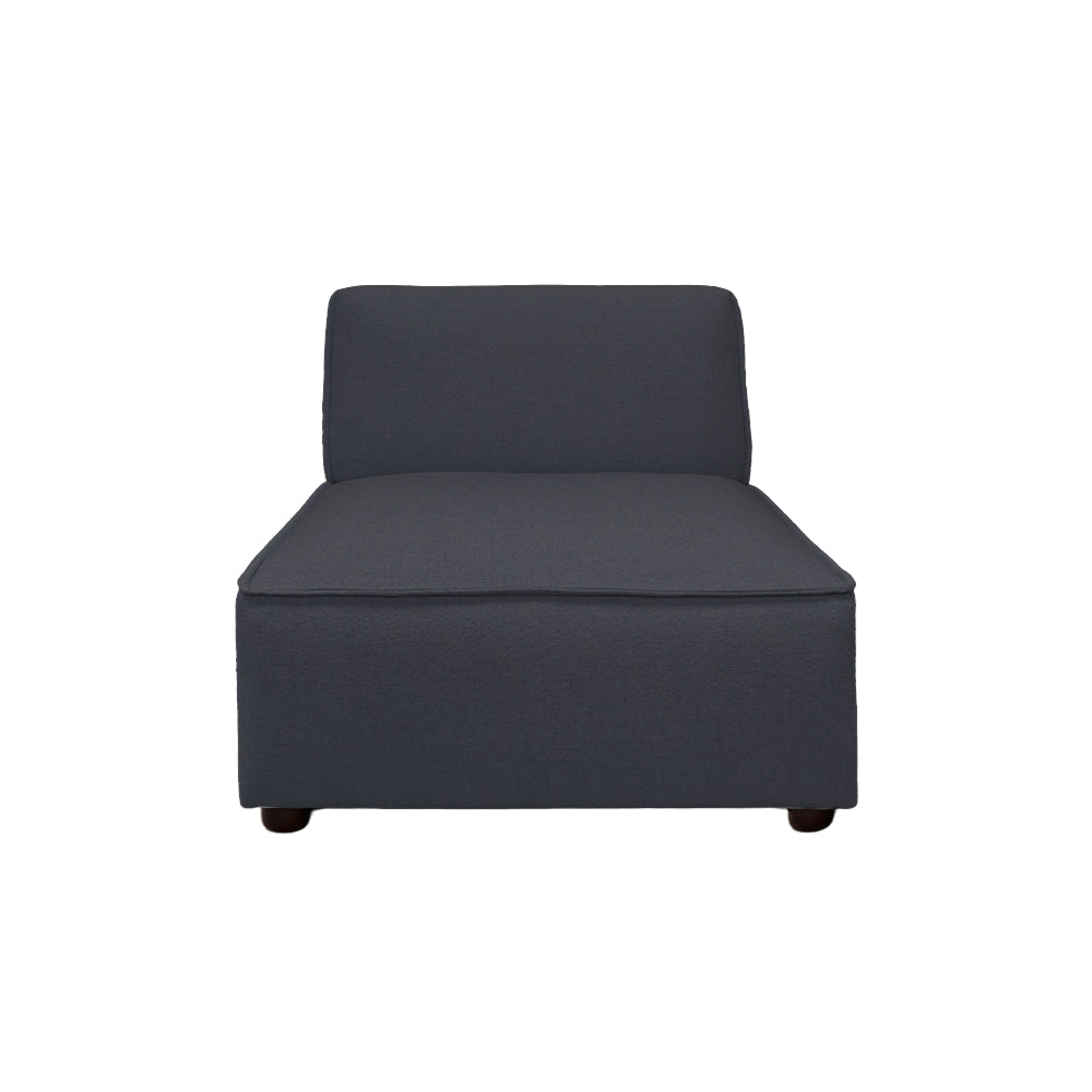 Bruno Armless Modular Chair - Modern Stackable Accent Chair for Living Room, Office, or Dining Room - Lightweight & Space-Saving Design for Small Spaces