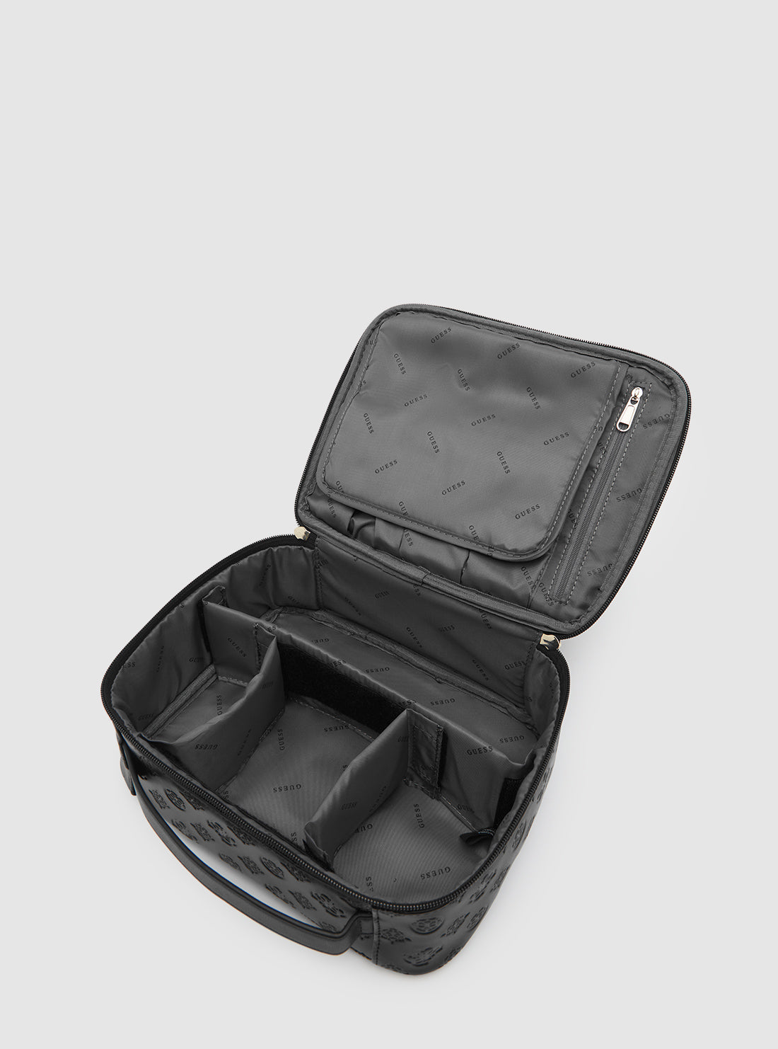 Wilder Black Logo Cosmetic Organizer Case - Travel Makeup Bag for Women, Perfect for Home & On-The-Go Beauty Storage