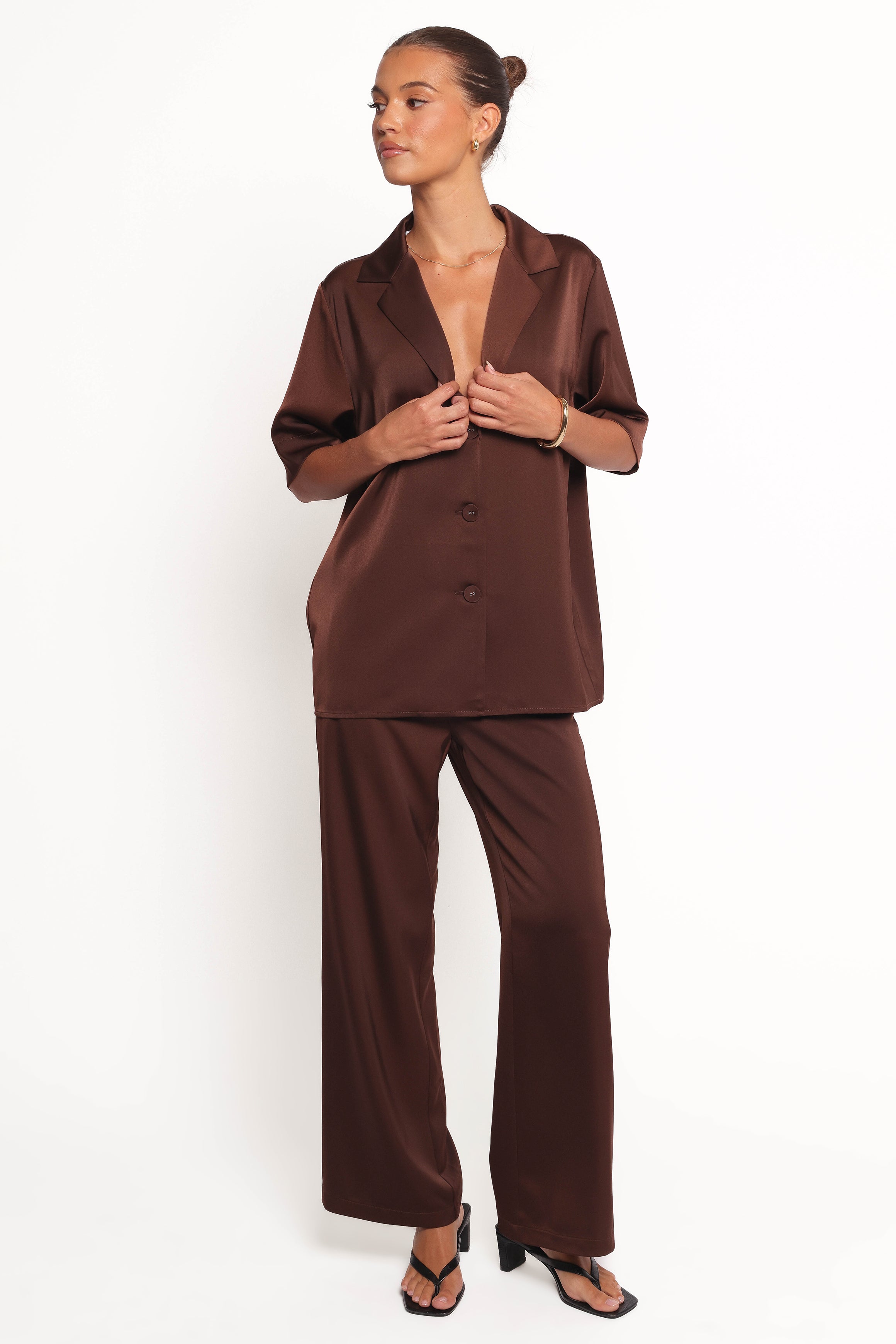 Arryn Short Sleeve Casual Shirt for Men - Comfortable Cotton Button Down Shirt in Chocolate Brown | Perfect for Office, Travel & Outdoor Activities