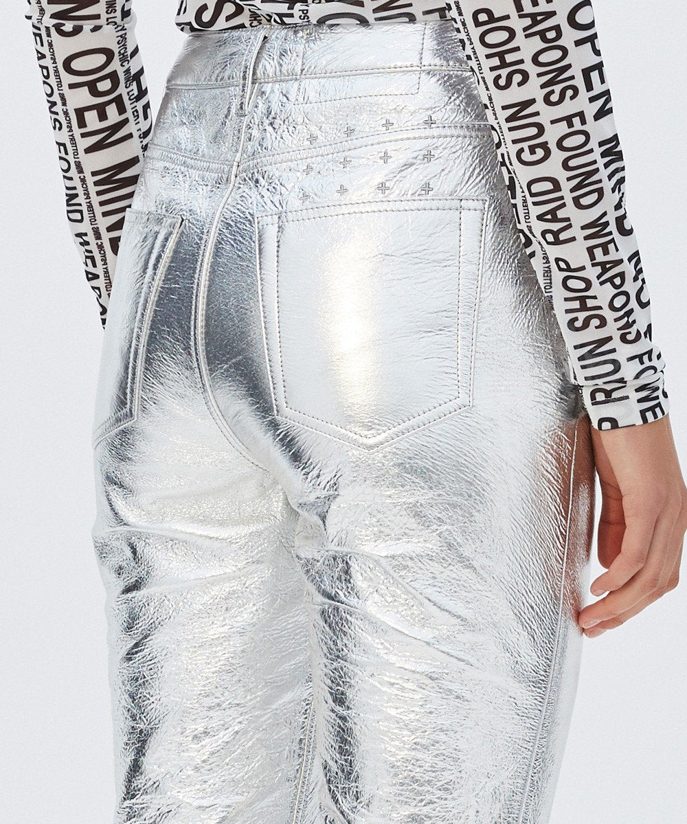 Dreams Silver Pants for Women - High Waisted Comfortable Lounge Pants for Yoga, Sleep & Home Wear