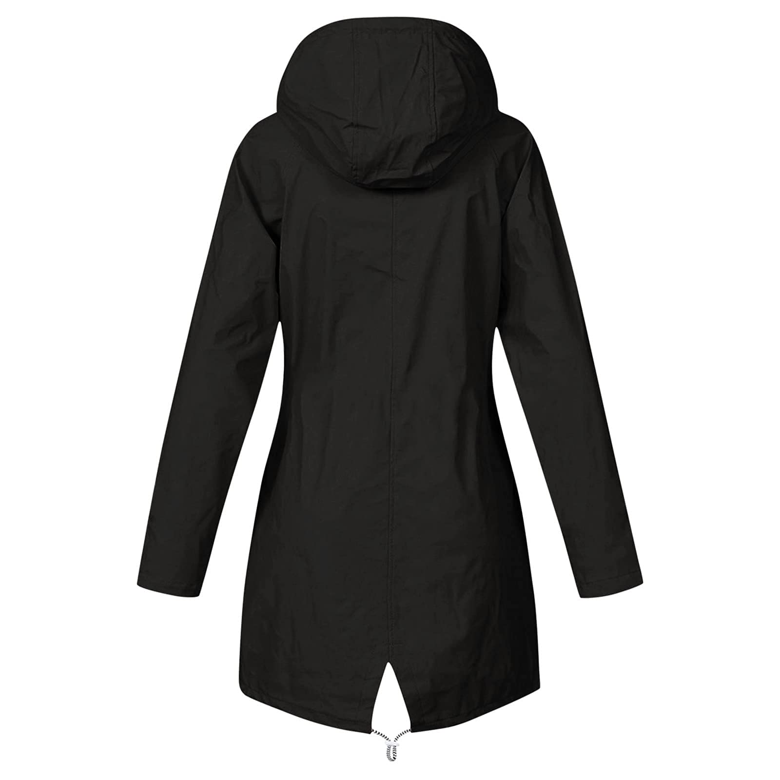 Women's Waterproof Rain Jacket - Lightweight Windbreaker with Hood, Packable Travel Jacket for Hiking, Commuting & Outdoor Activities (Plus Size Available)