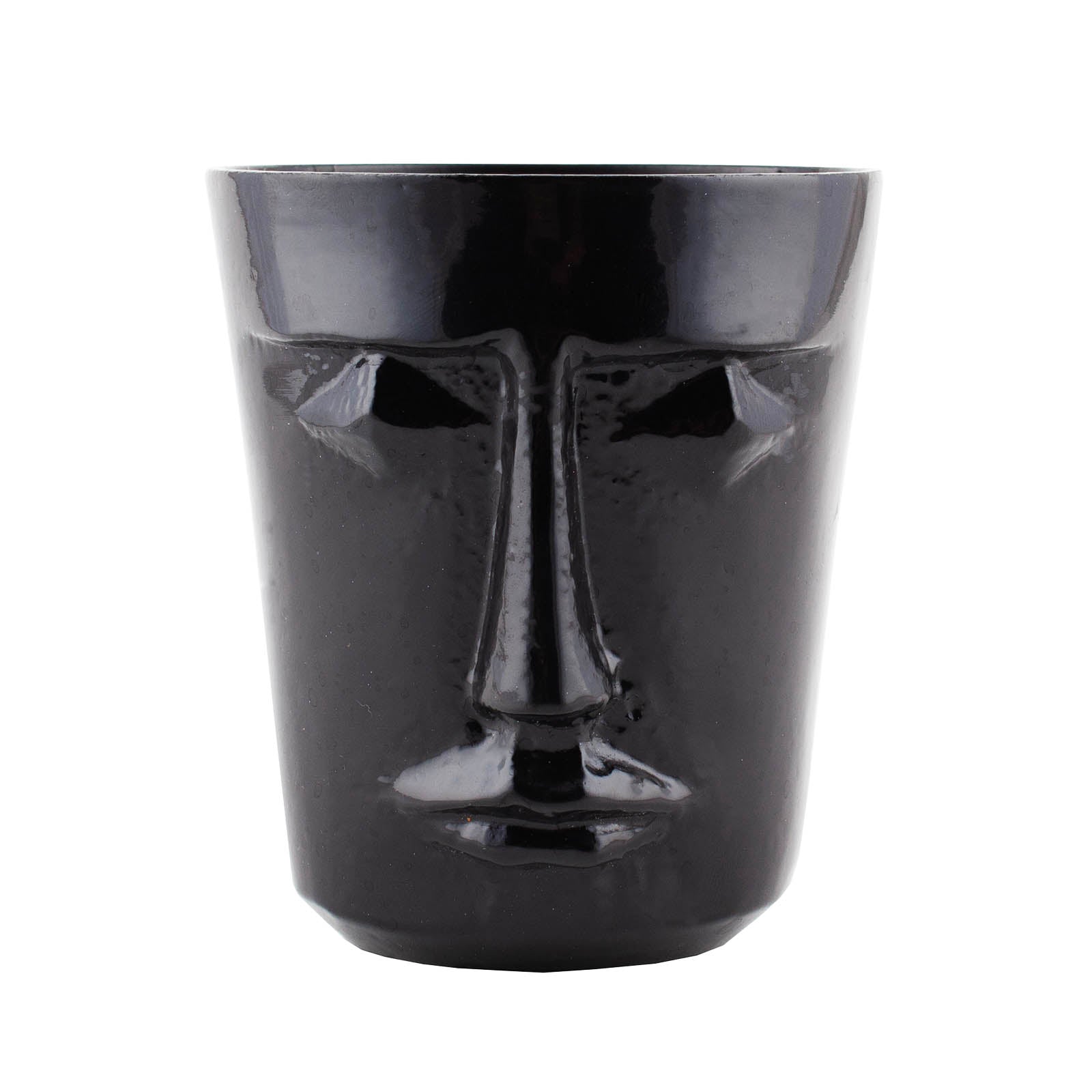 BarConic® Black Stainless Steel Tiki Mug - 12 oz Insulated Cup for Tropical Cocktails, Beer & Iced Drinks - Perfect for Luau Parties, Beach Bars & Summer BBQs